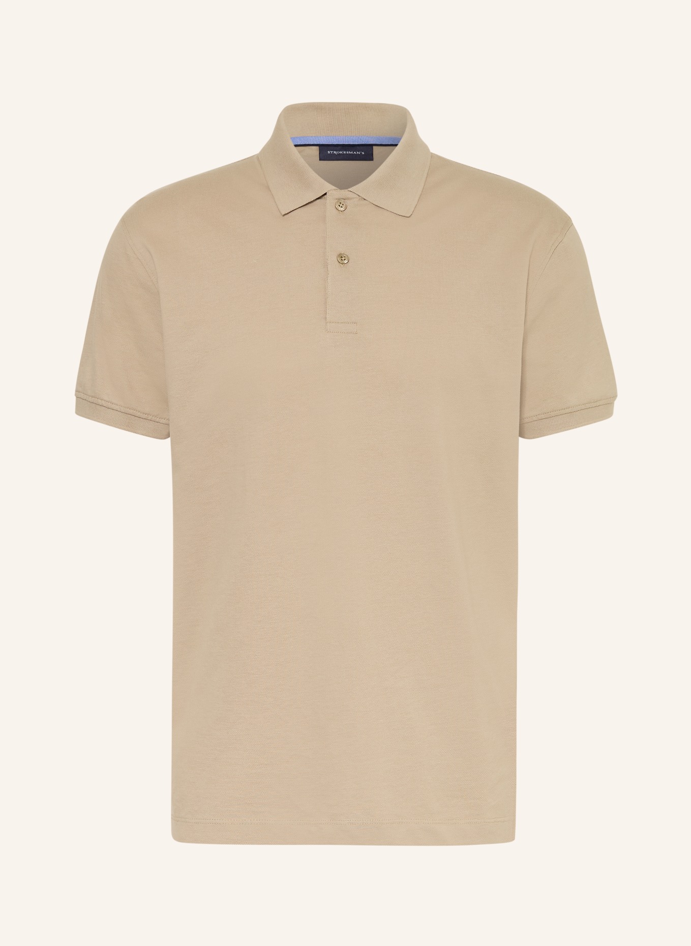 STROKESMAN'S Piqué-Poloshirt: BEIGE