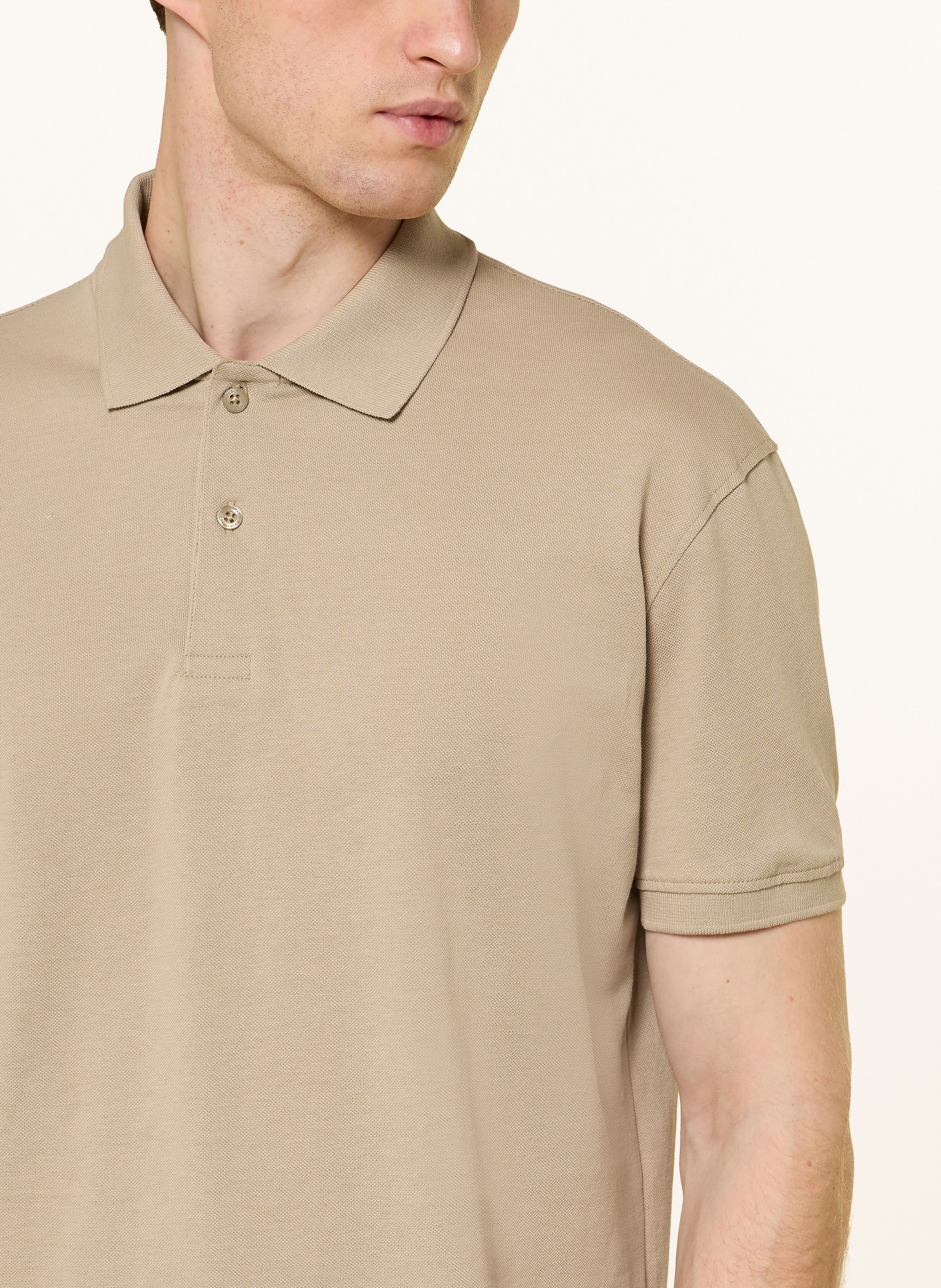 STROKESMAN'S Piqué-Poloshirt: BEIGE