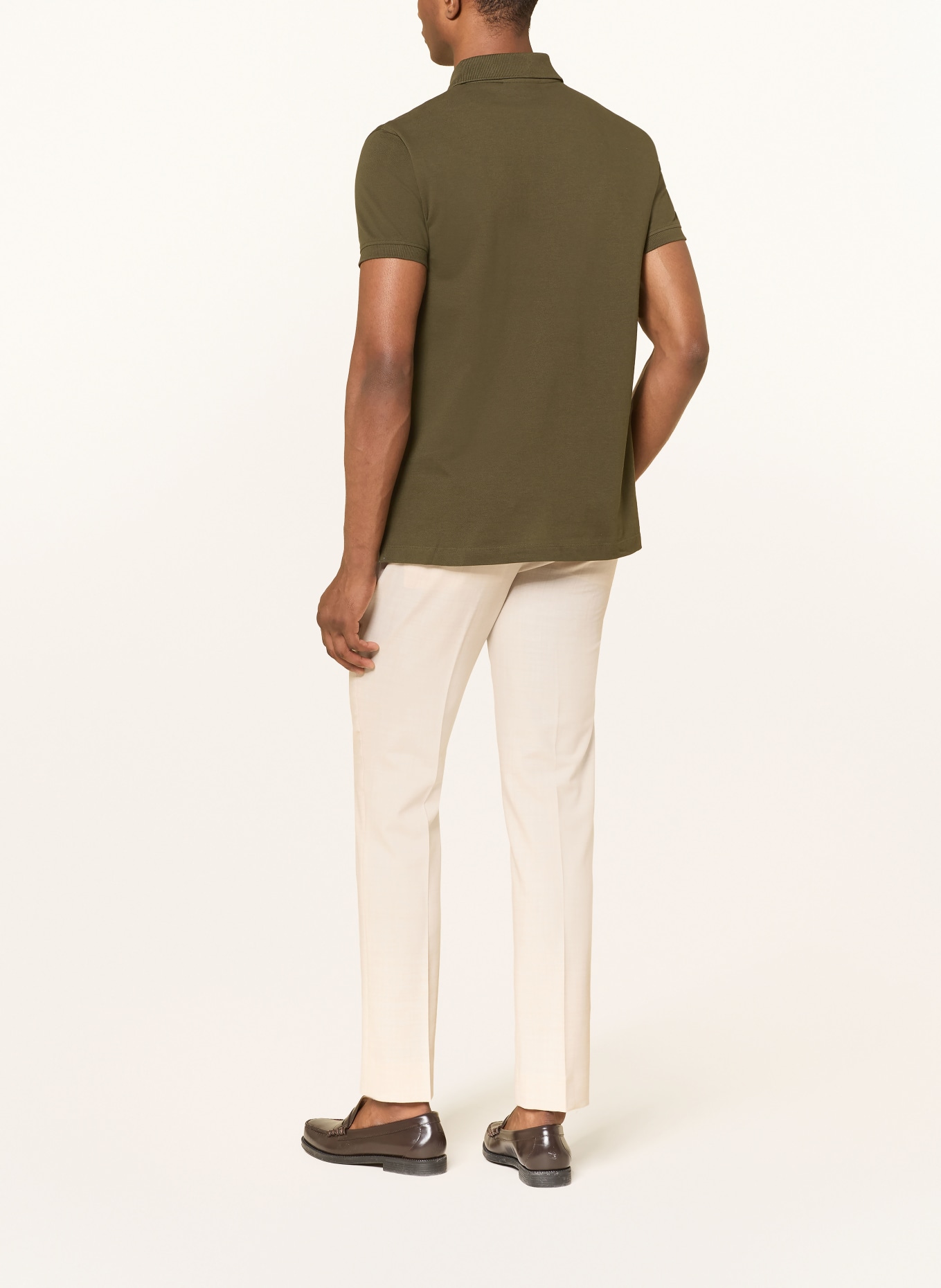 STROKESMAN'S Piqué-Poloshirt: DUNKELGRÜN