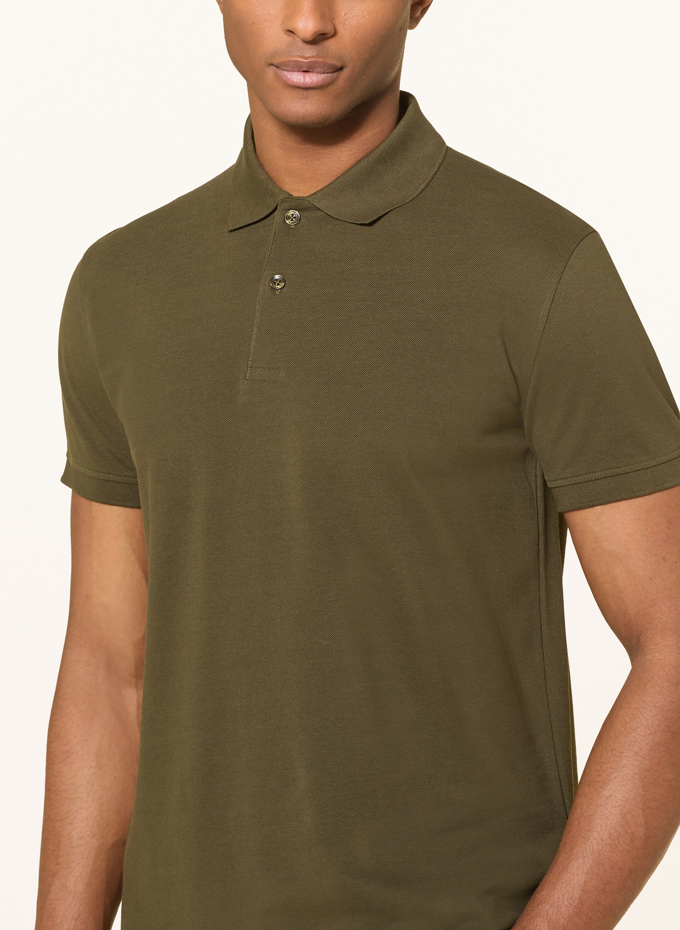 STROKESMAN'S Piqué-Poloshirt: DUNKELGRÜN