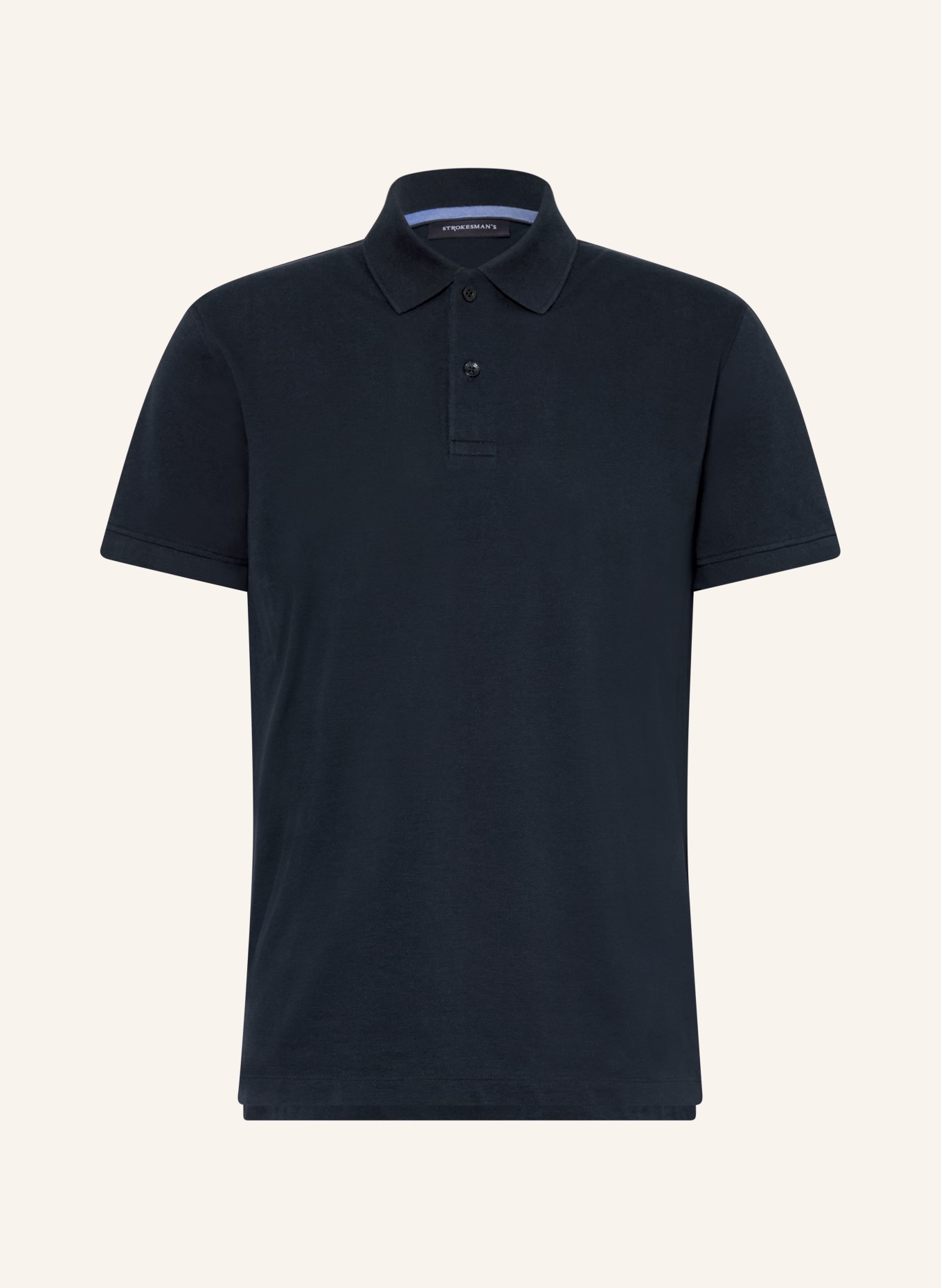 STROKESMAN'S Piqué-Poloshirt: DUNKELBLAU