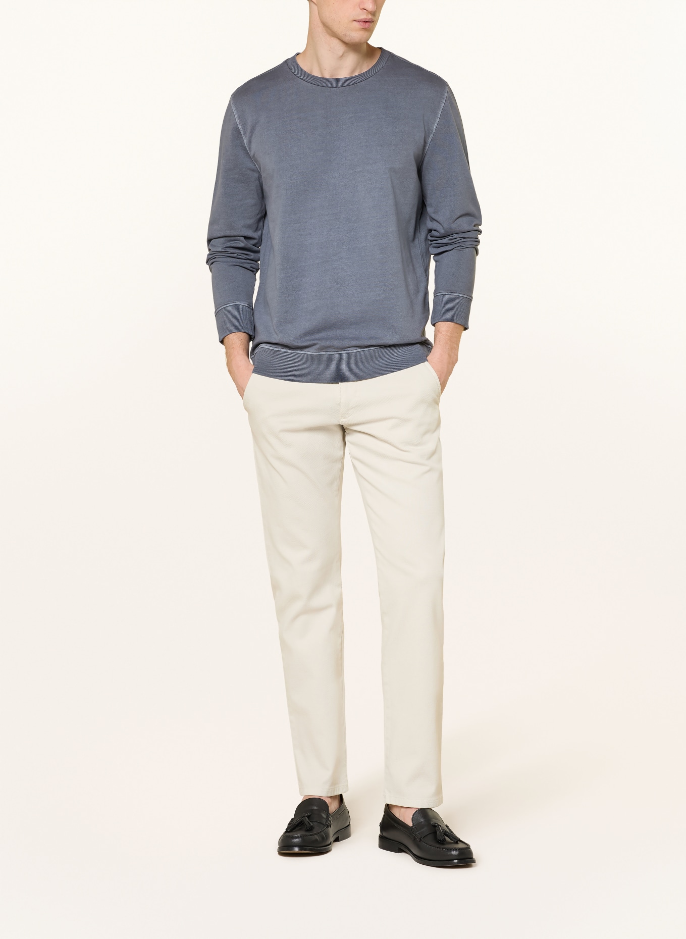 STROKESMAN'S Piqué-Poloshirt: BLAUGRAU