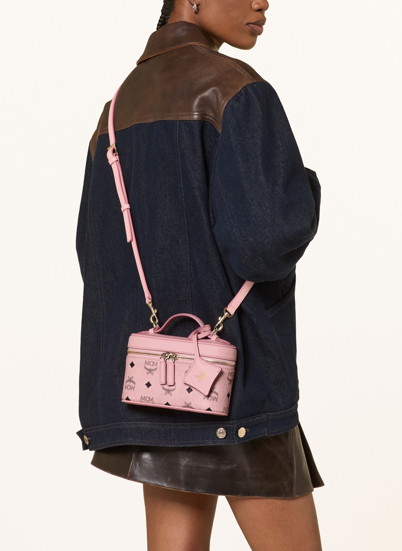 MCM Schoudertas AREN: ROZE / GOUD / ZWART