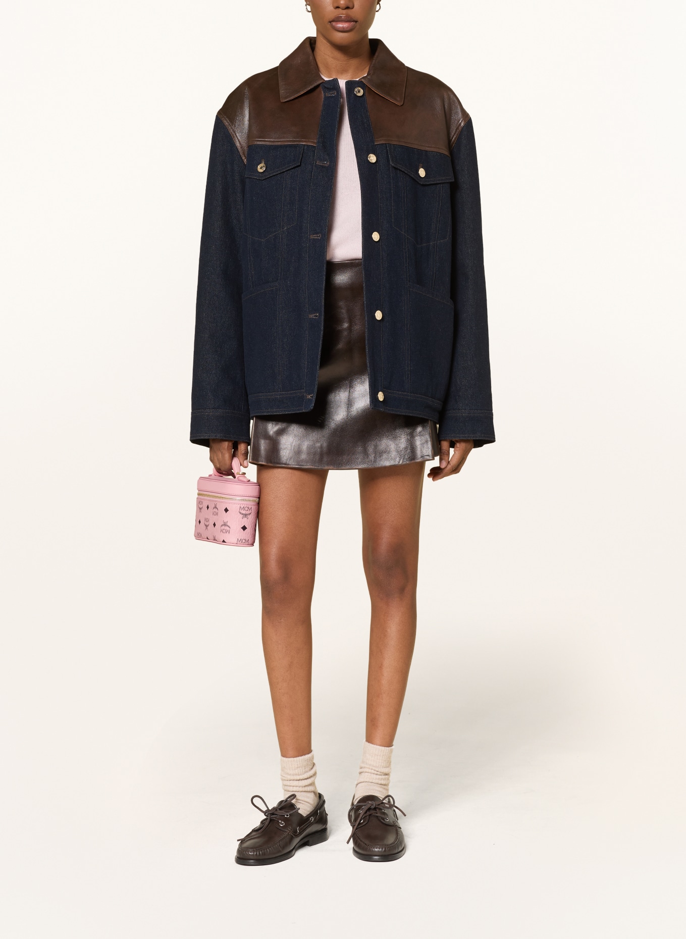 MCM Schoudertas AREN: ROZE / GOUD / ZWART