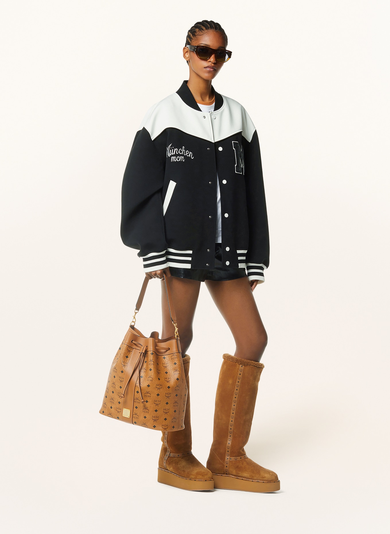 MCM Taška DESSAU IV s pouzdrem: KOŇAKOVÁ / ČERNÁ