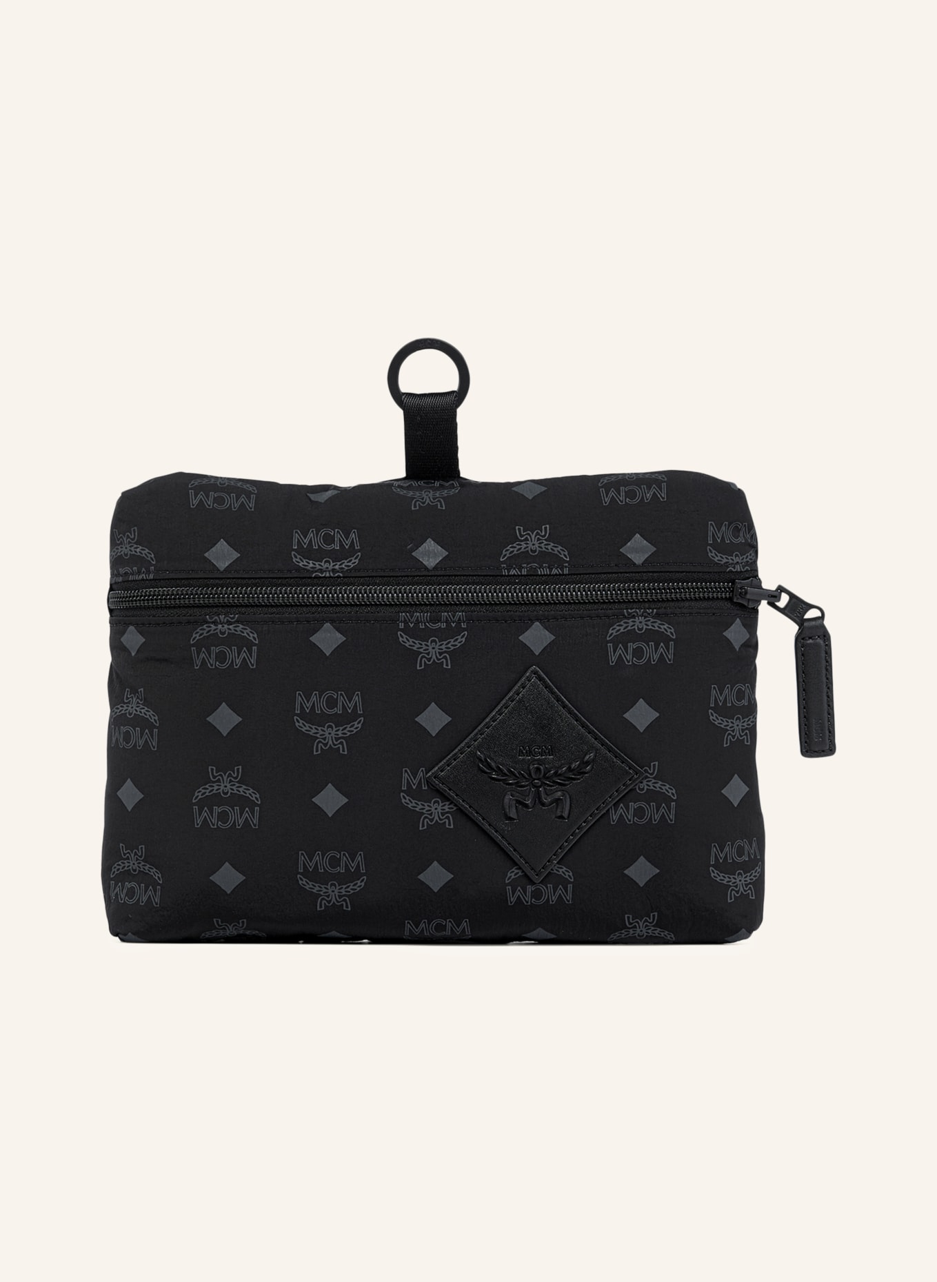 MCM Stark Medium Backpack: BLACK / DARK GRAY