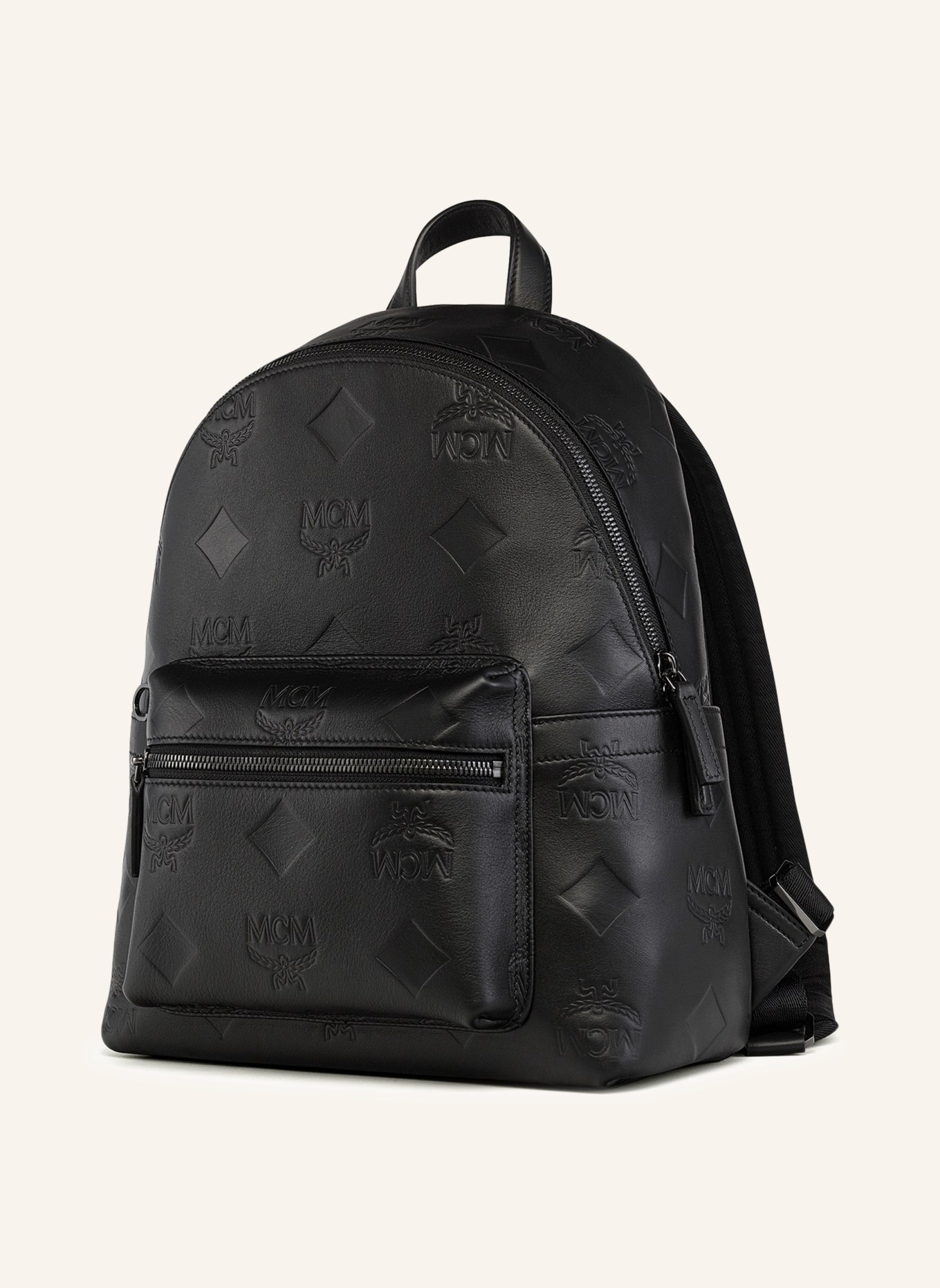 MCM Stark Small Backpack: BLACK
