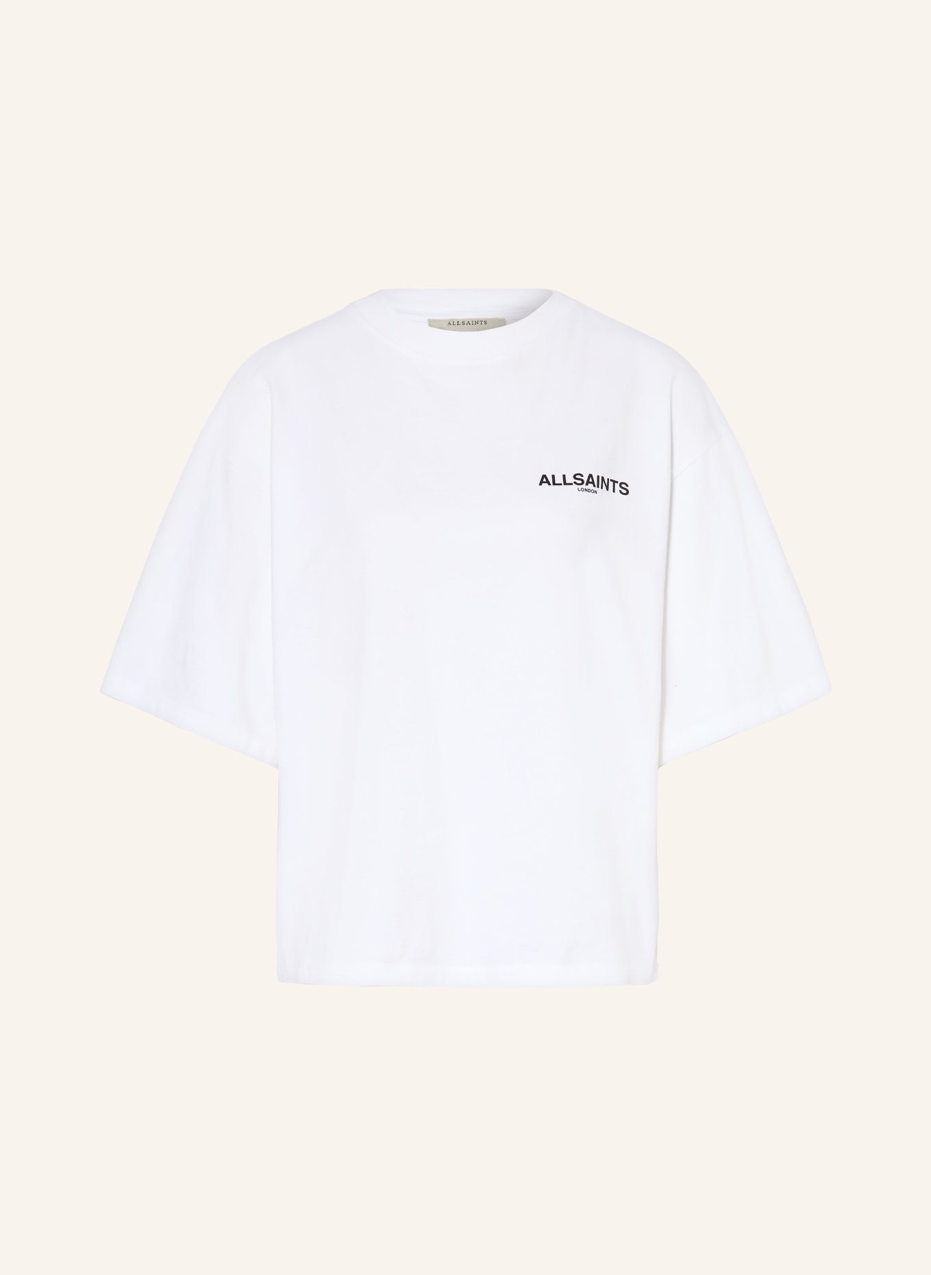 ALLSAINTS T-shirt HEAPS AMELIE: BLANC / NOIR