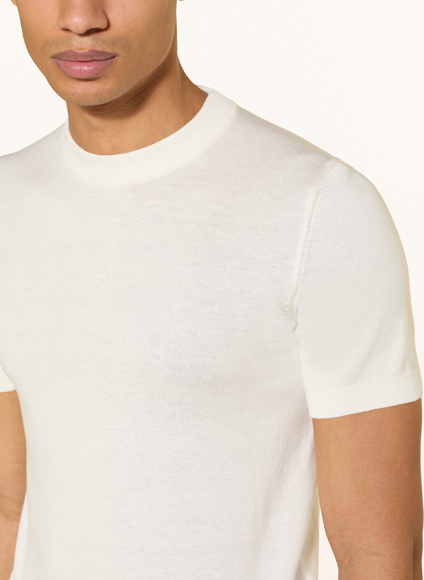 PAUL Stickshirt: CREME