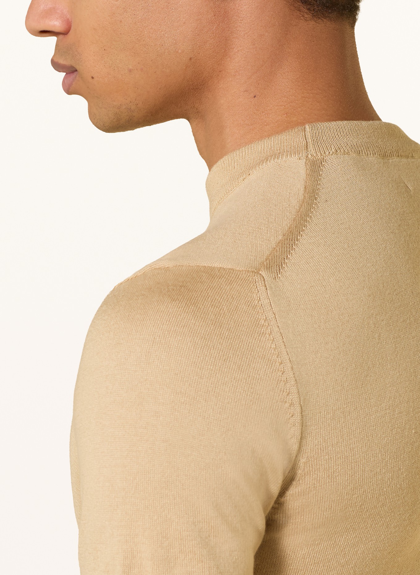 PAUL Stickshirt: BEIGE