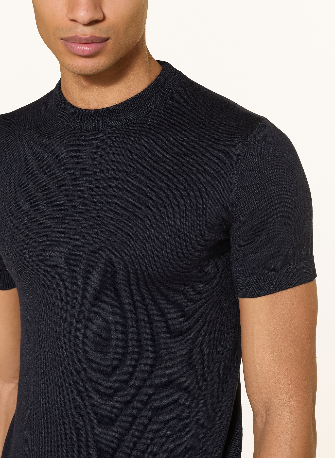 PAUL Stickshirt: DUNKELBLAU