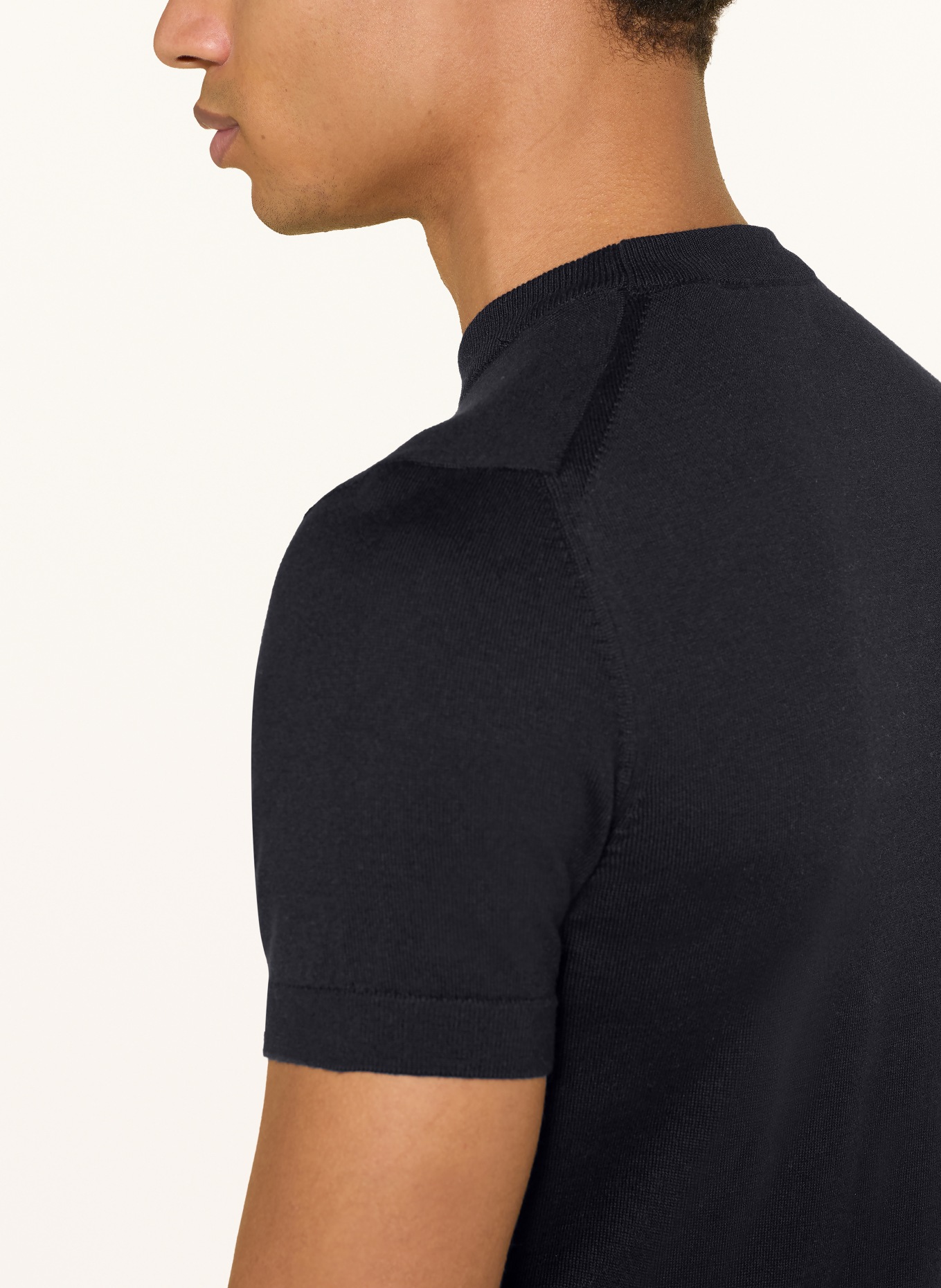 PAUL Stickshirt: DUNKELBLAU