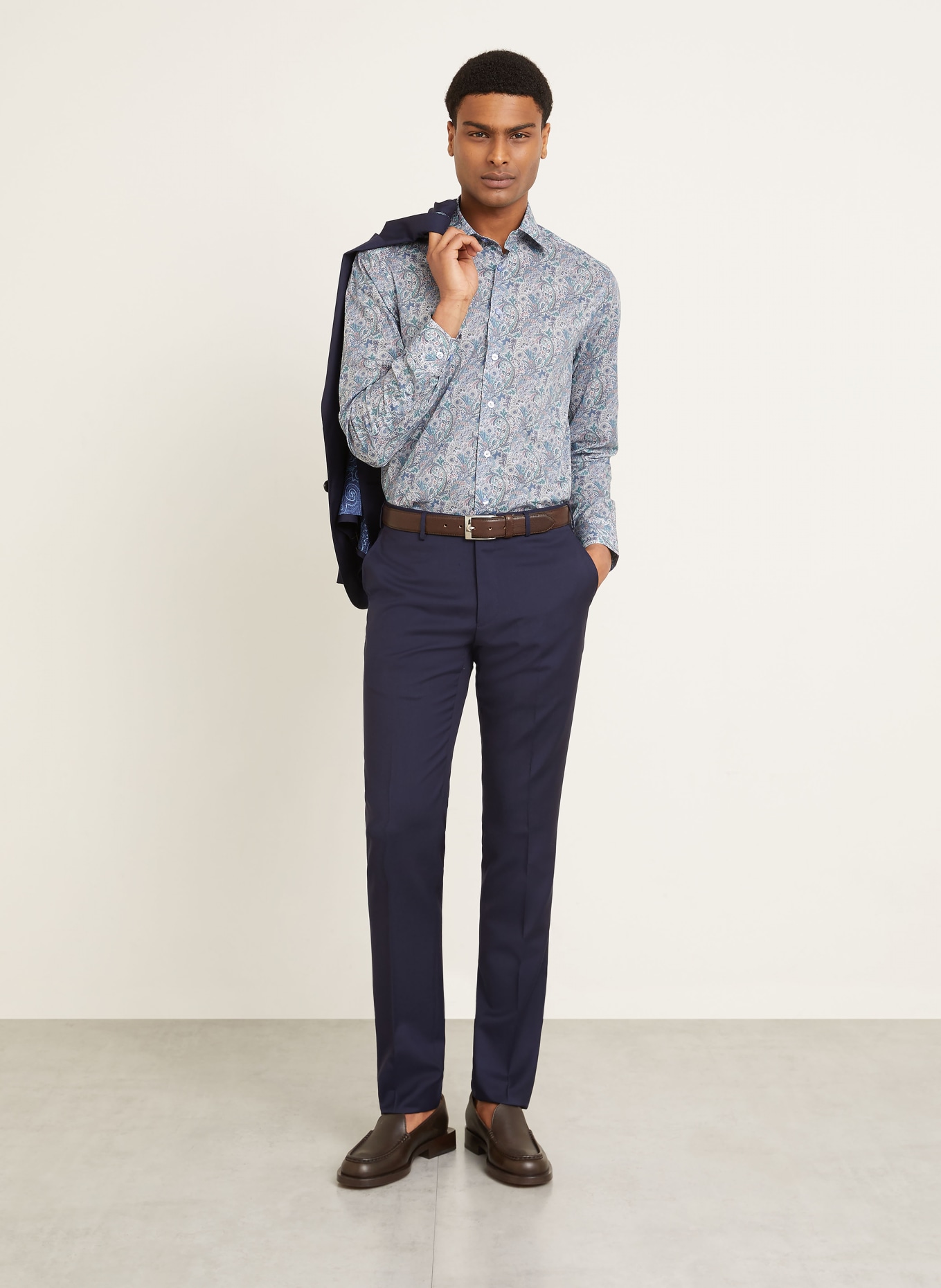 ETRO Hemd Slim Fit: HELLBLAU / HELLROT / GRÜN