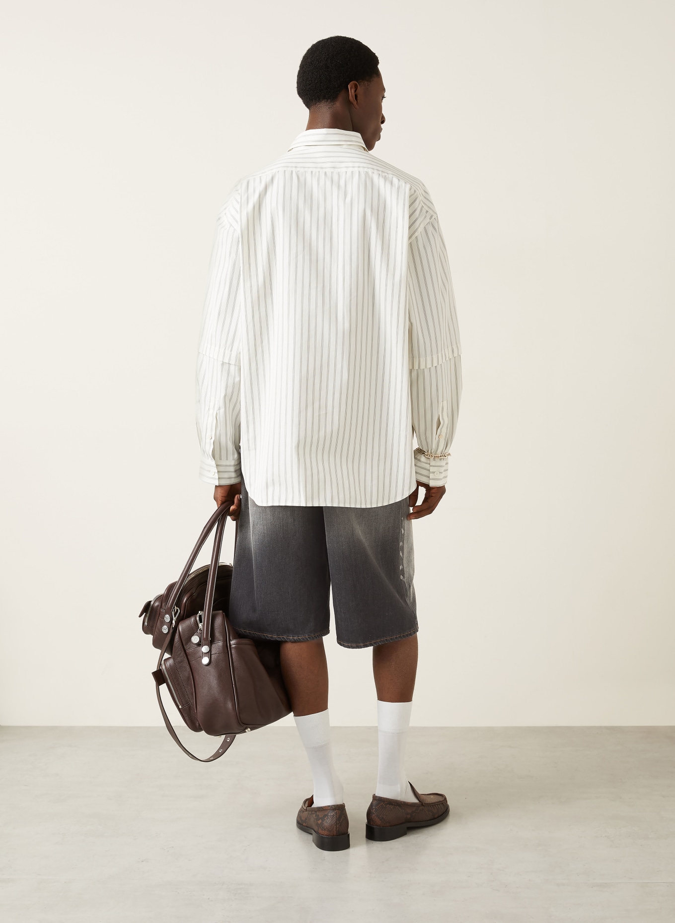 Acne Studios Jeansshorts Loose Fit: 900 BLACK