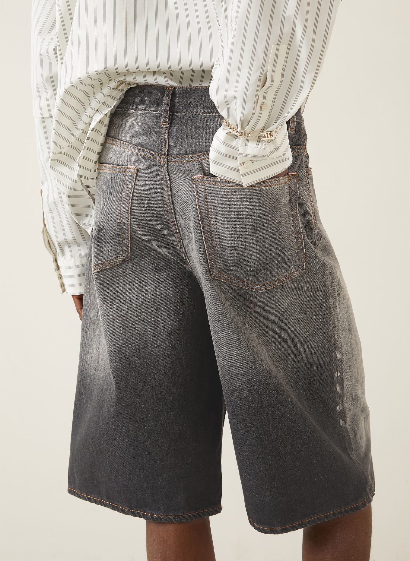 Acne Studios Jeansshorts Loose Fit: 900 BLACK