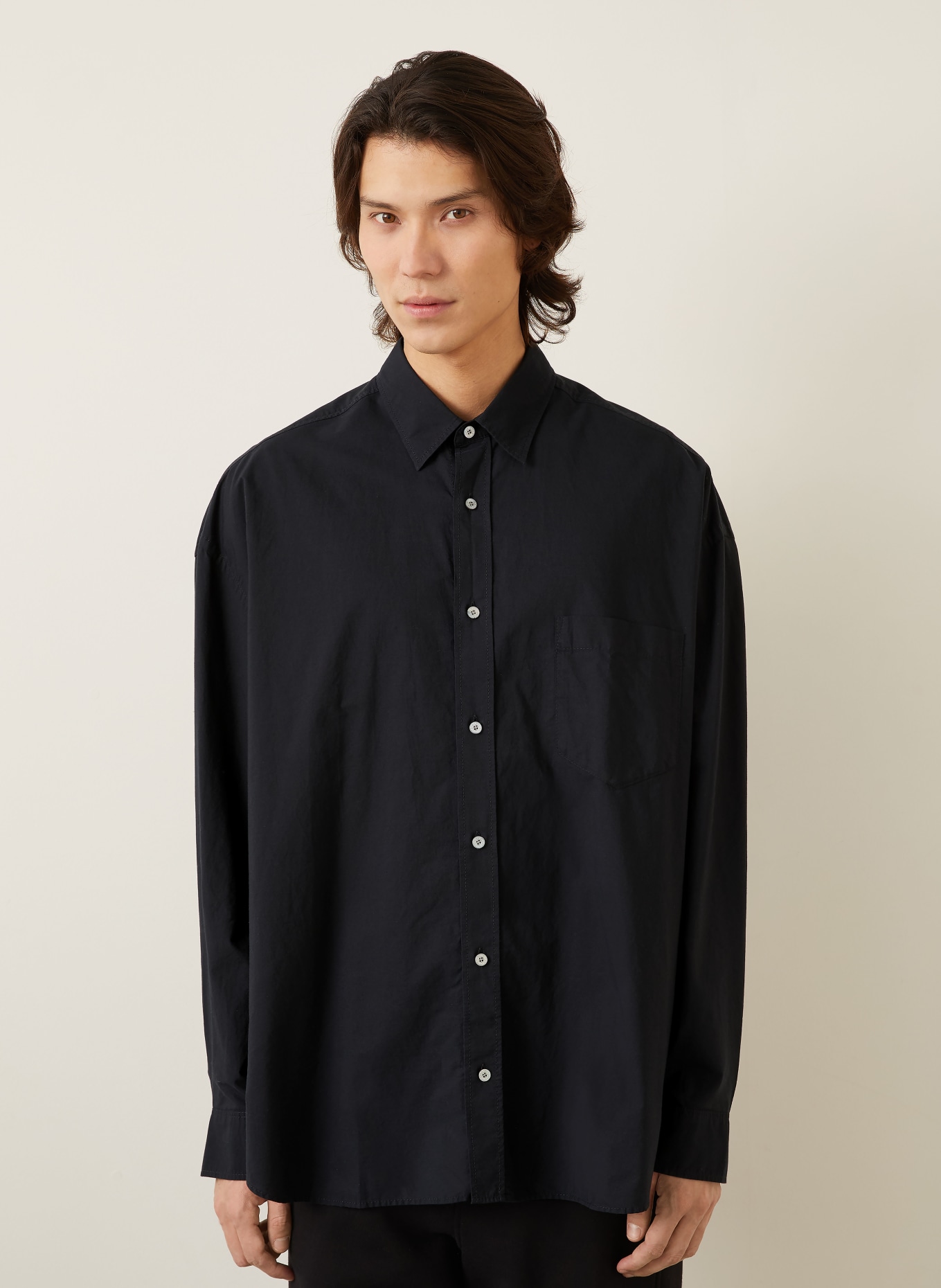 Acne Studios Hemd Loose Fit: SCHWARZ