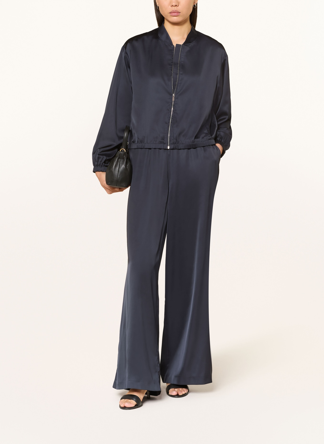 comma Satinblouson: DUNKELBLAU