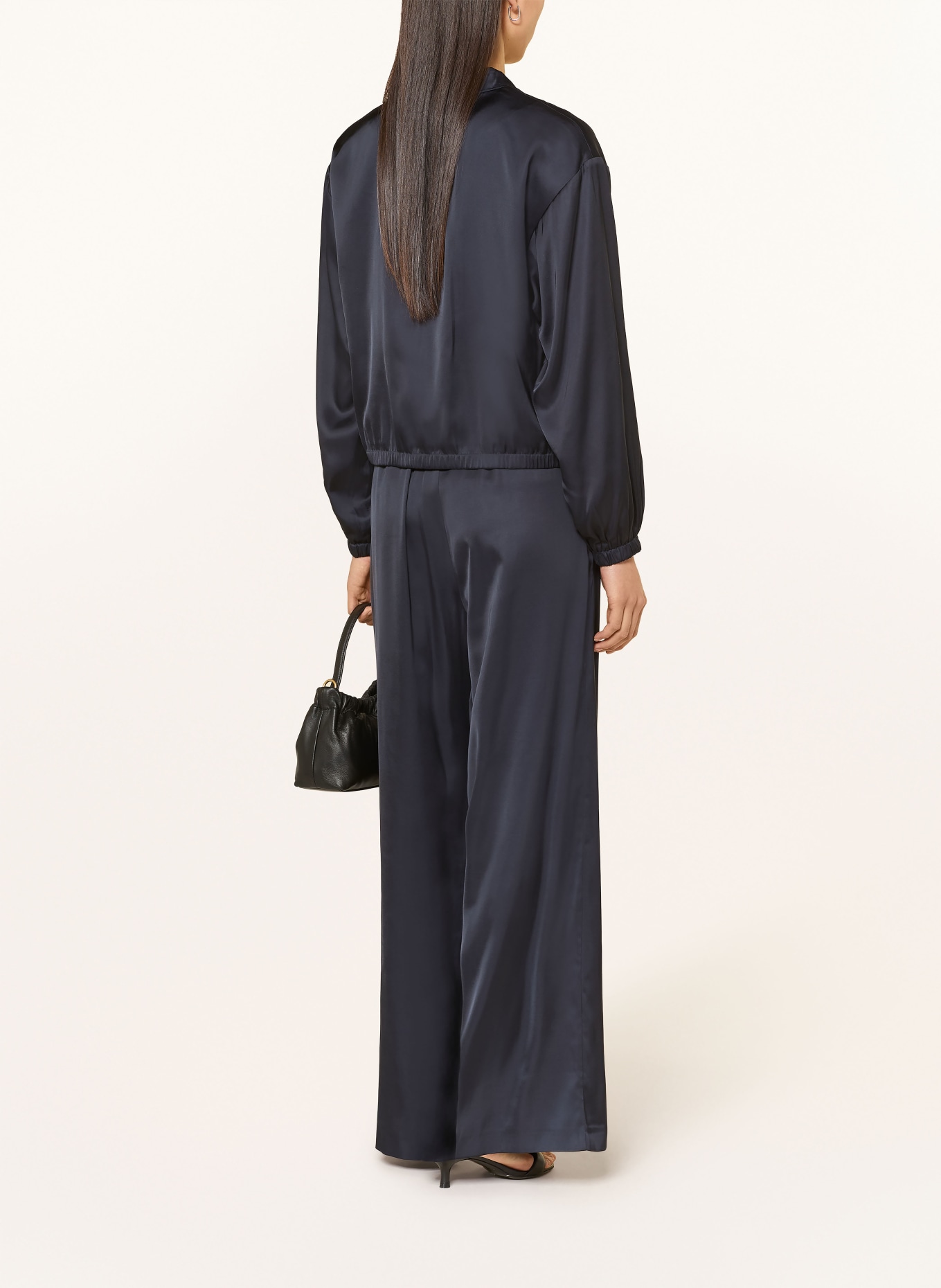 comma Satinblouson: DUNKELBLAU