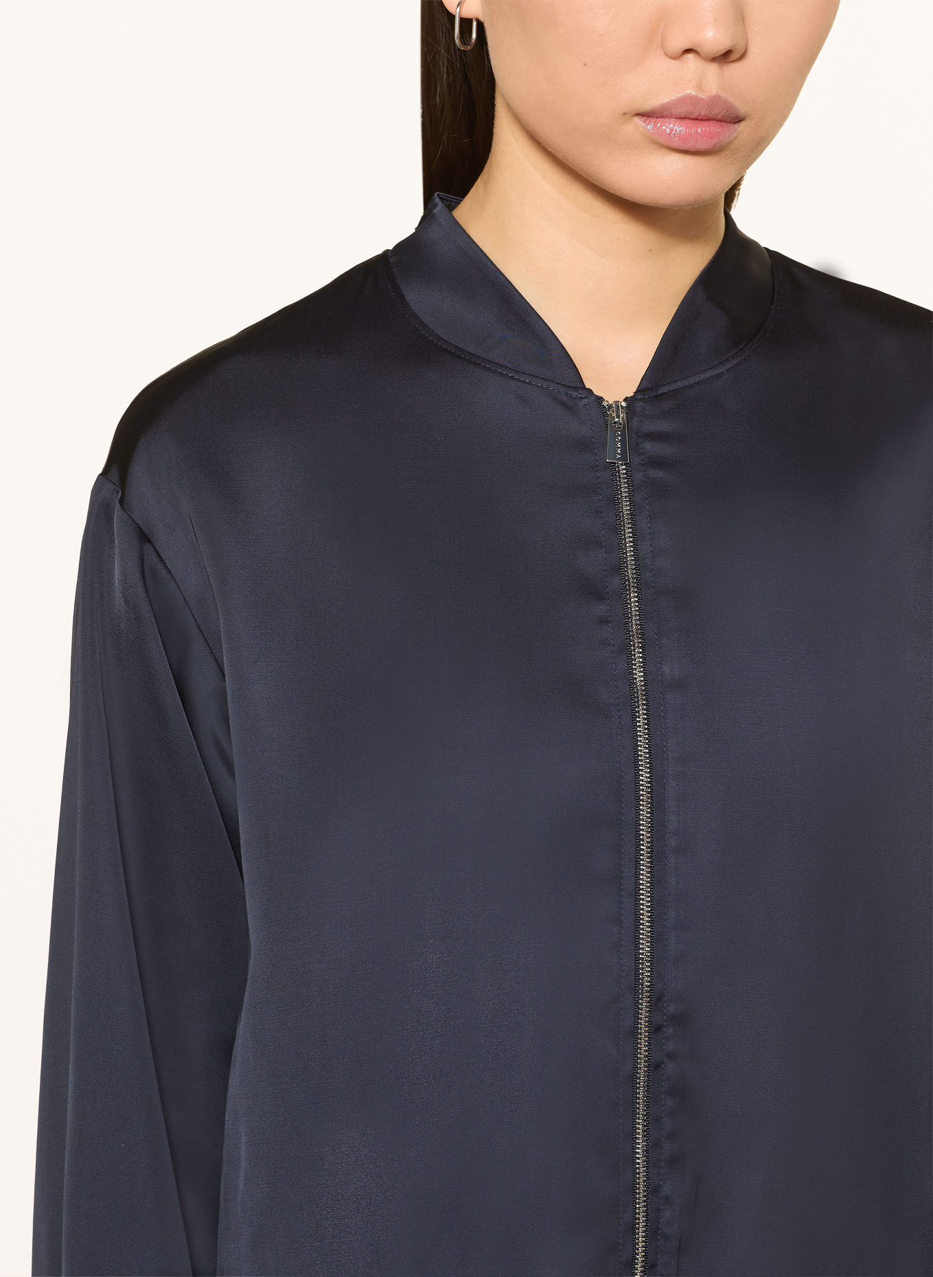 comma Satinblouson: DUNKELBLAU