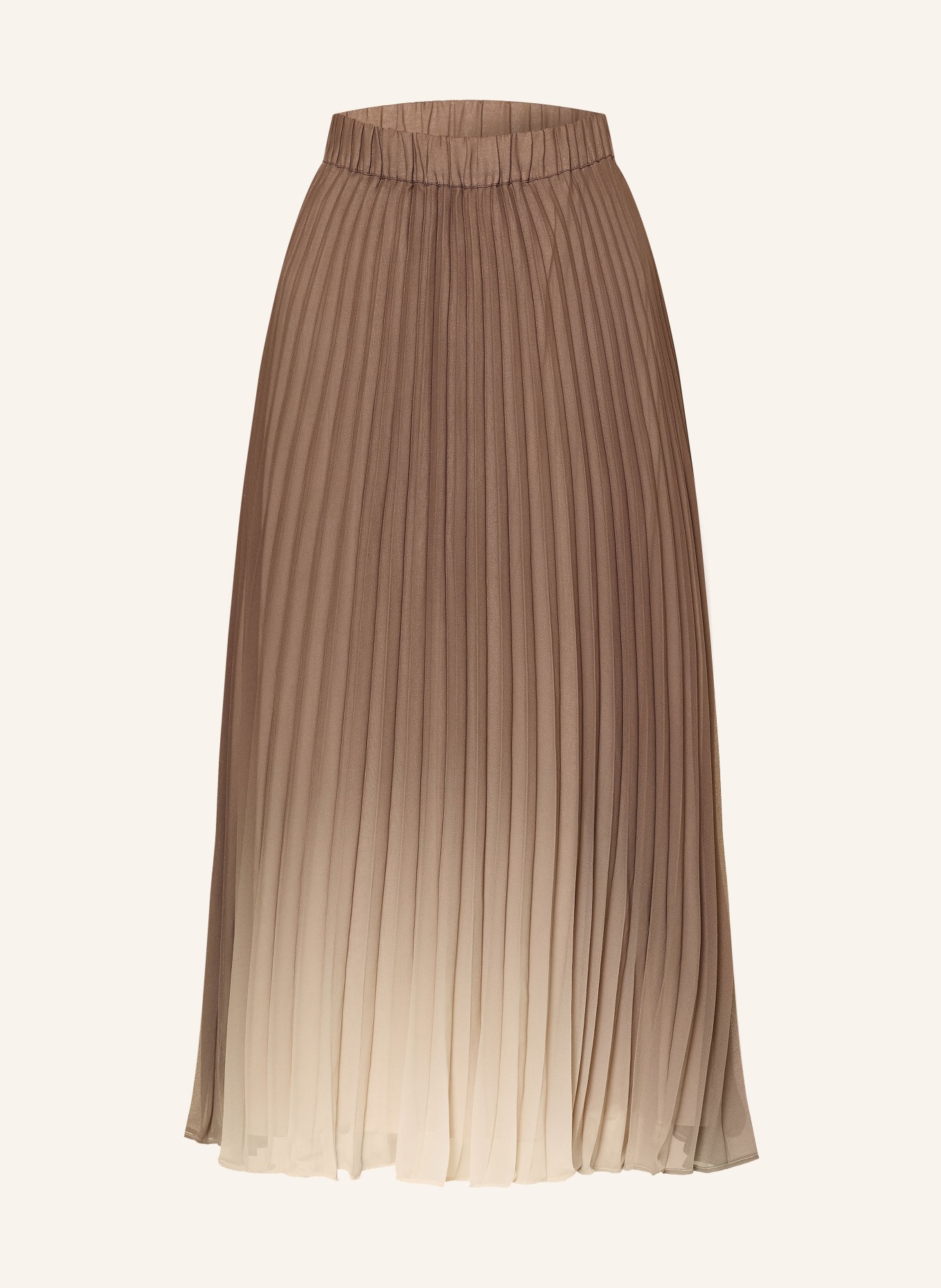 s.Oliver BLACK LABEL pleated skirt: BROWN / LIGHT BROWN