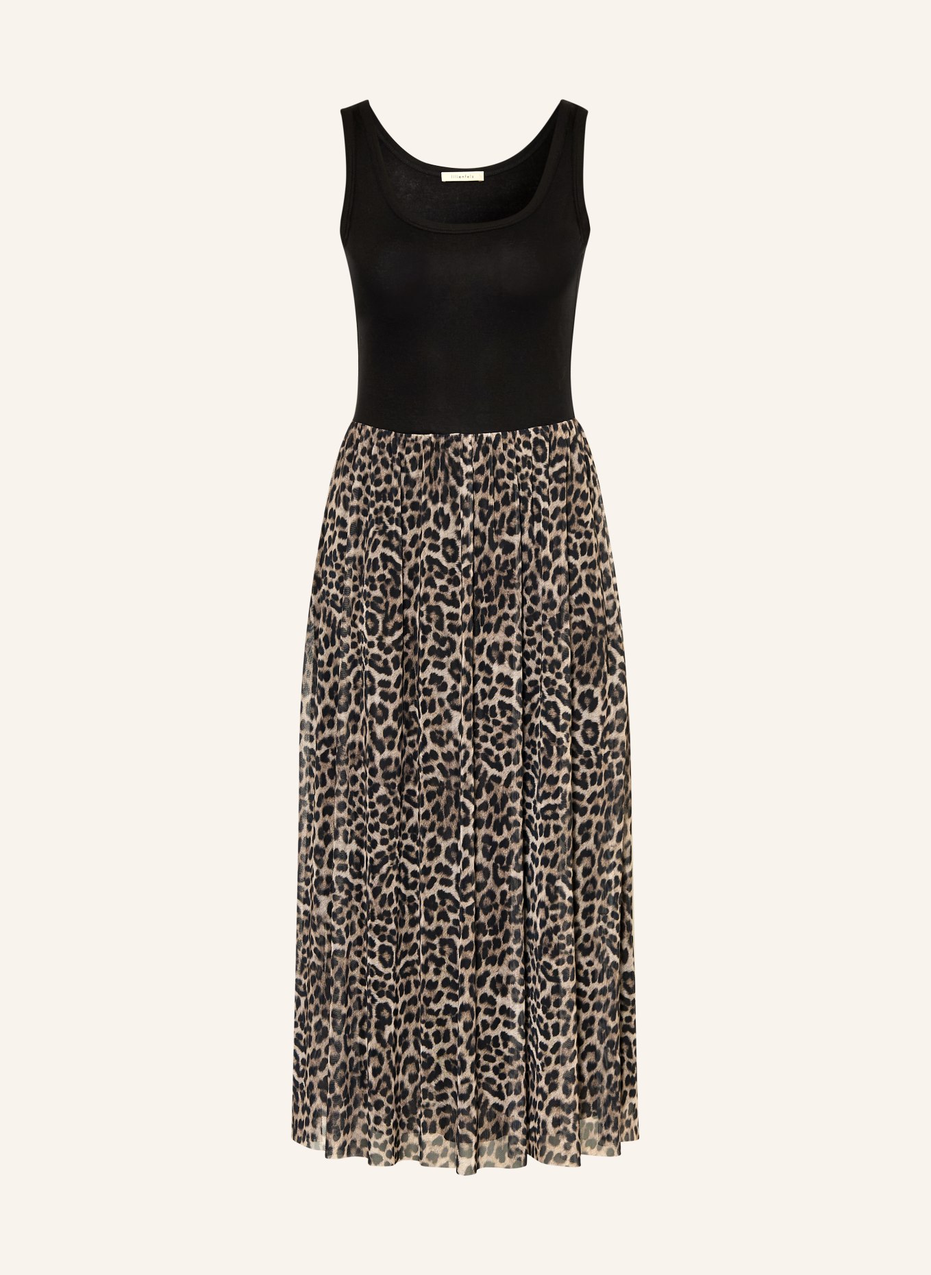 lilienfels Dress in a mix of materials: LIGHT BROWN / BROWN / BLACK