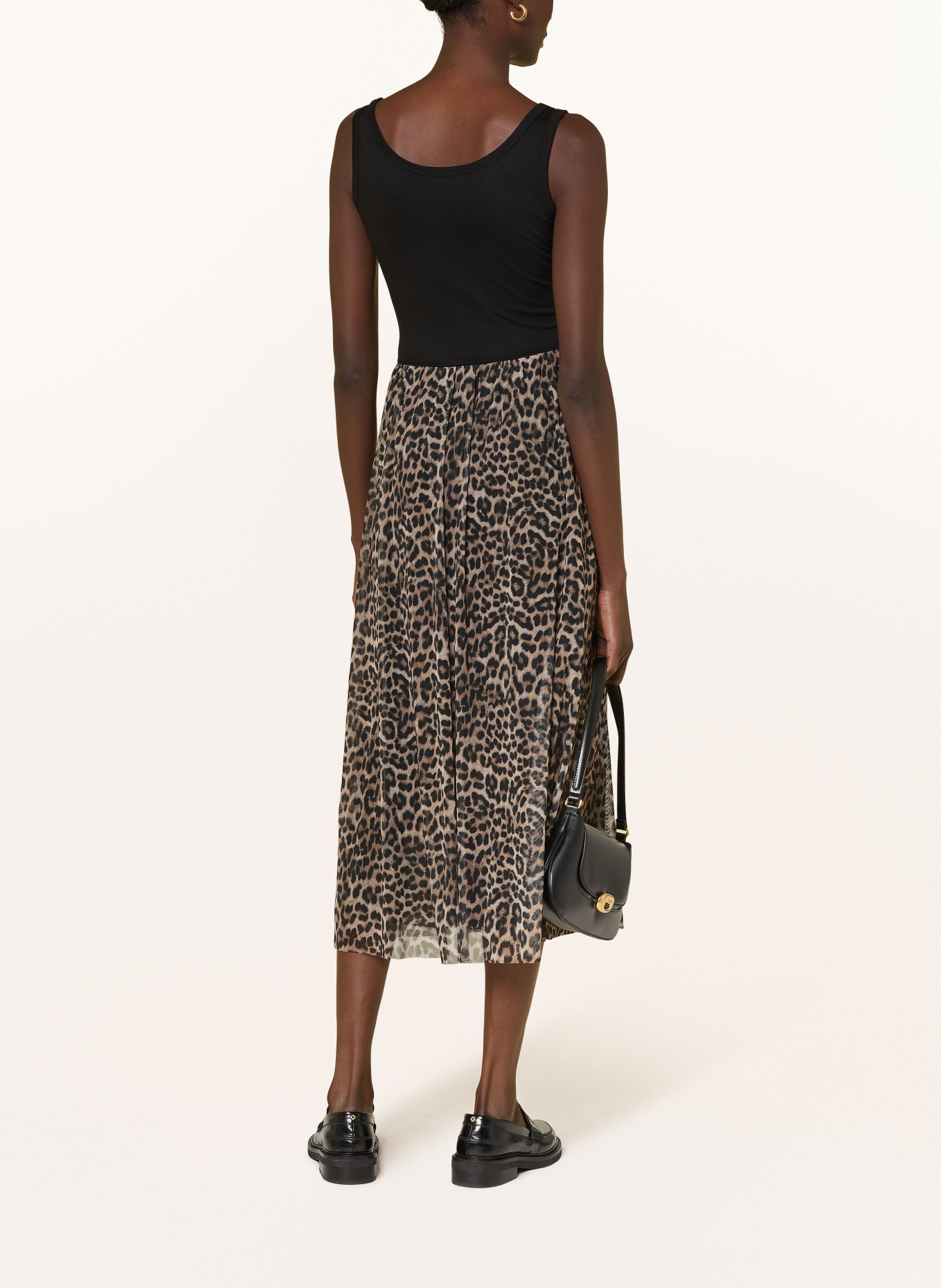 lilienfels Dress in a mix of materials: LIGHT BROWN / BROWN / BLACK