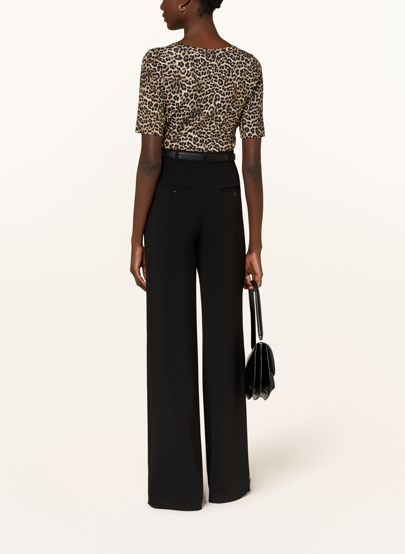 lilienfels T-Shirt: HELLBRAUN / SCHWARZ