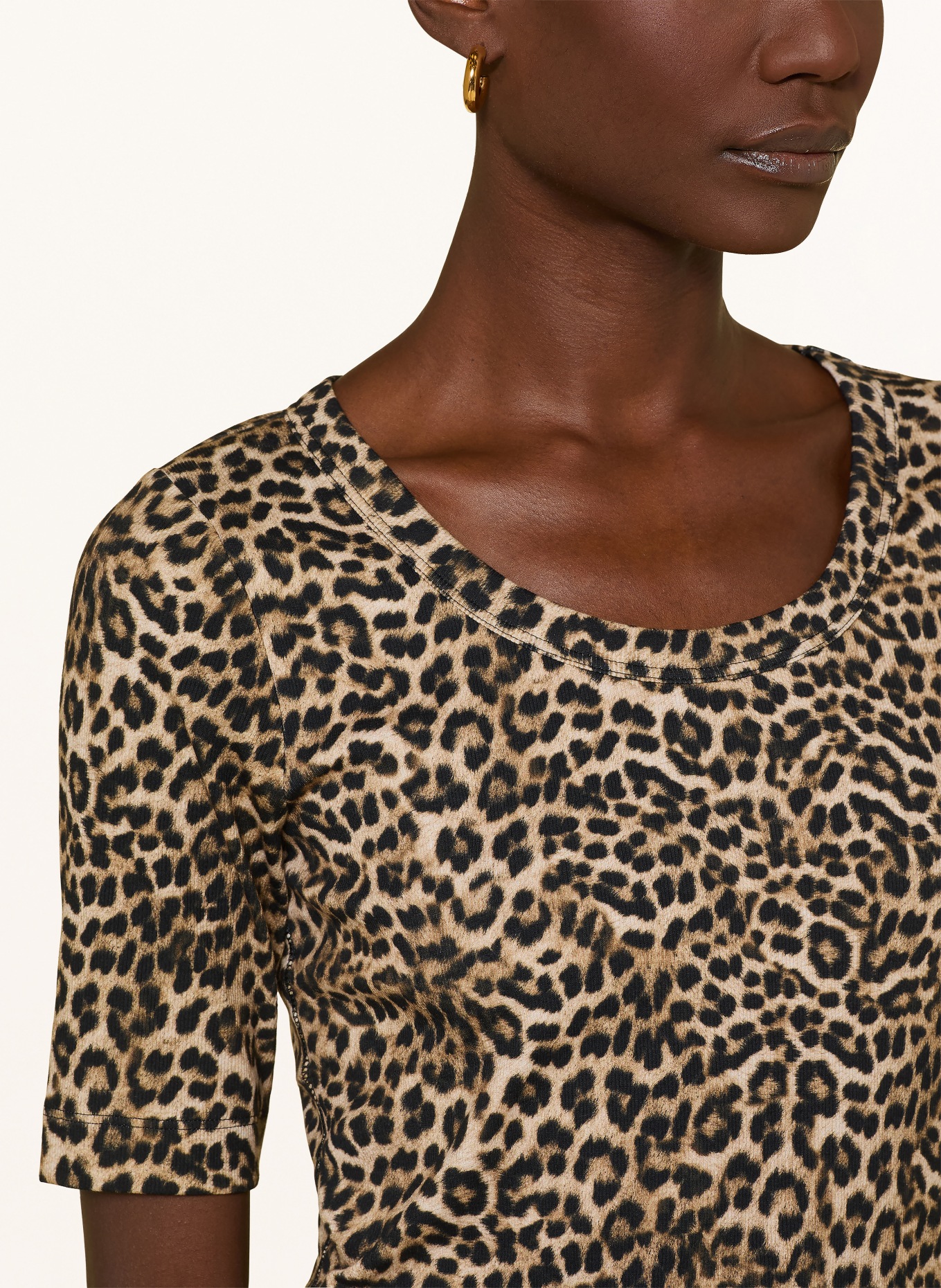 lilienfels T-Shirt: HELLBRAUN / SCHWARZ