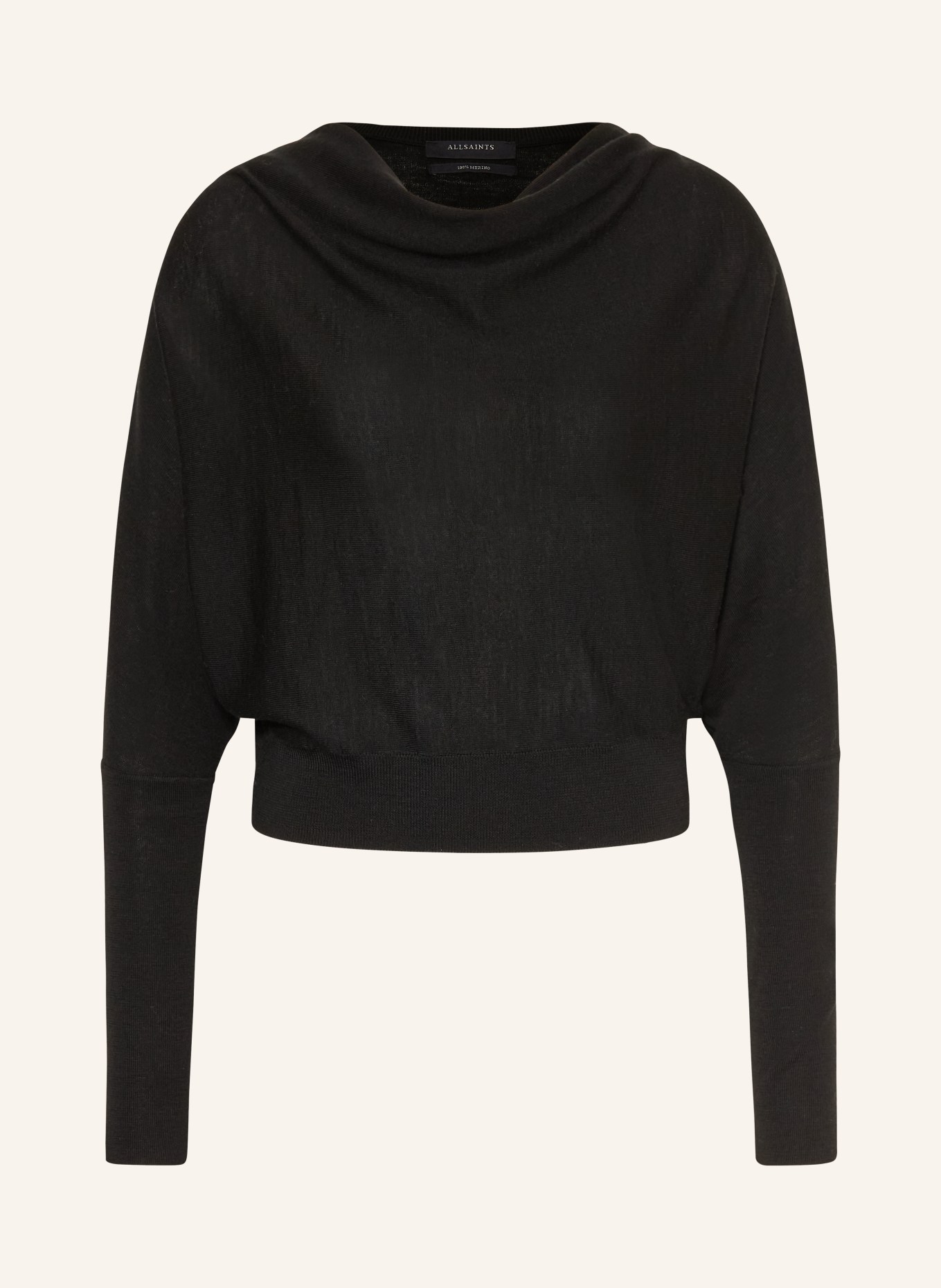 ALLSAINTS Sweter RIDLEY: CZARNY