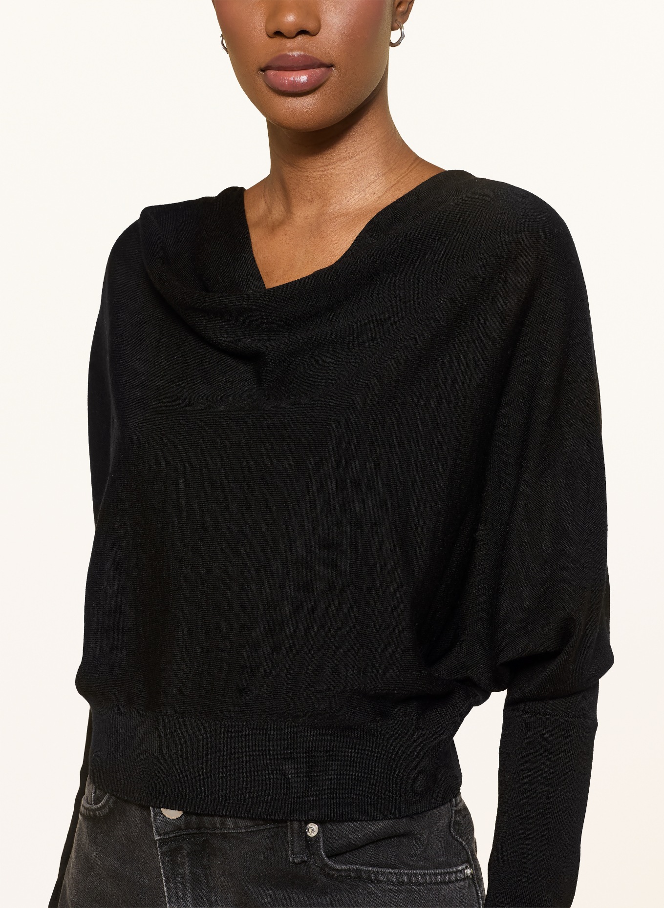 ALLSAINTS Sweter RIDLEY: CZARNY