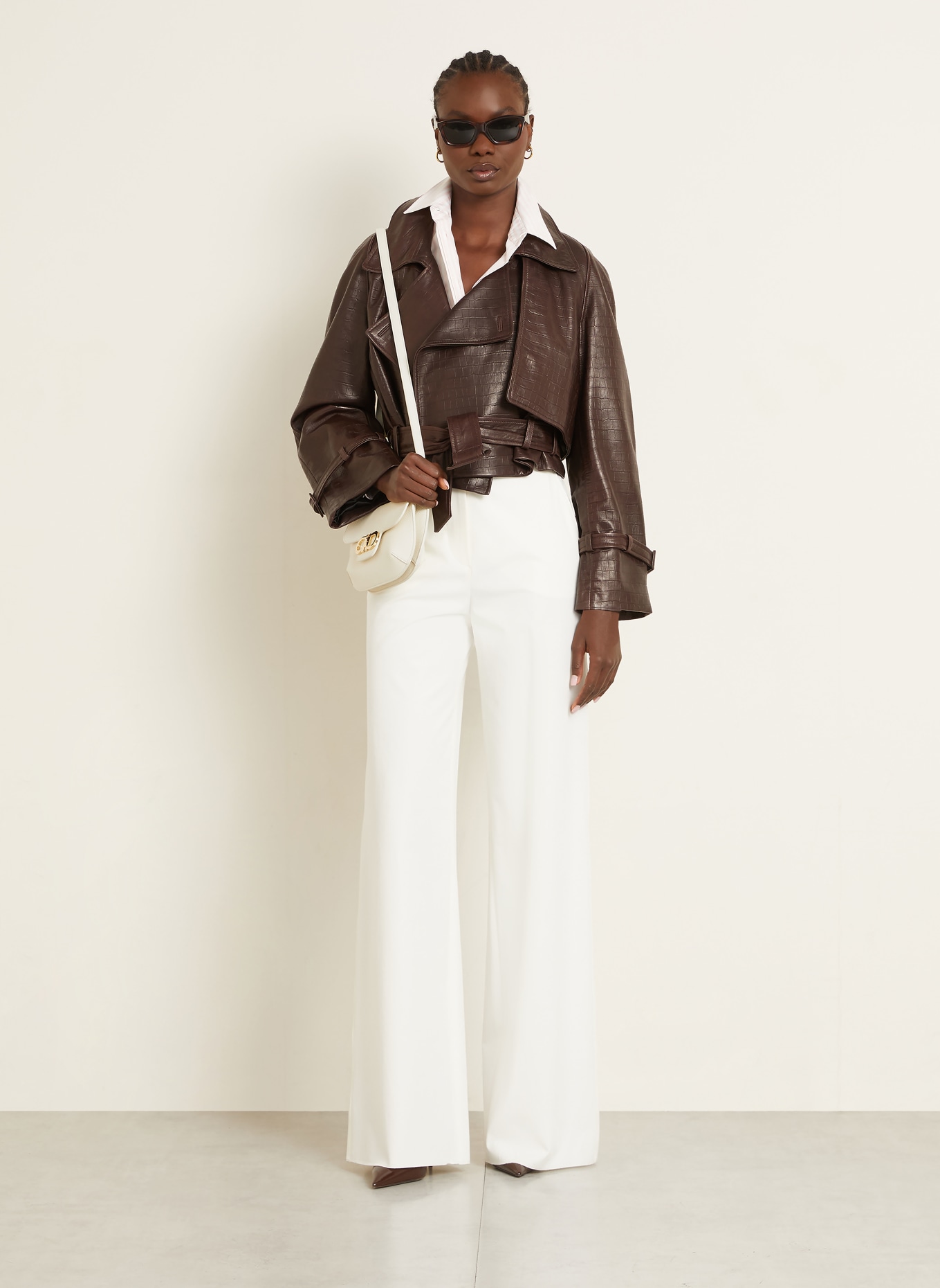 FERRAGAMO Umhängetasche LIZZY: ECRU