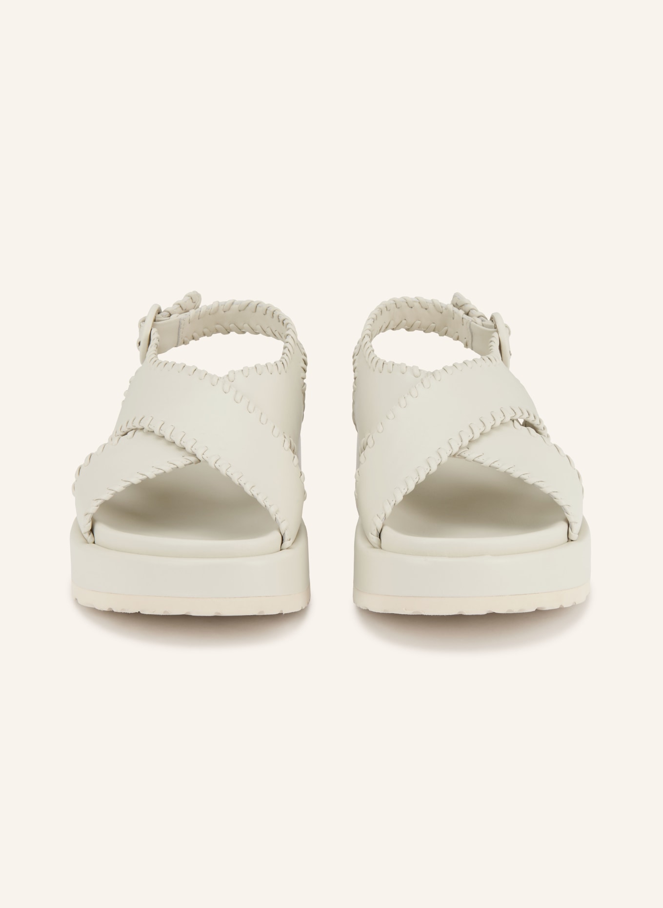PALOMA BARCELÓ Plateau-Sandalen URSULA: ECRU