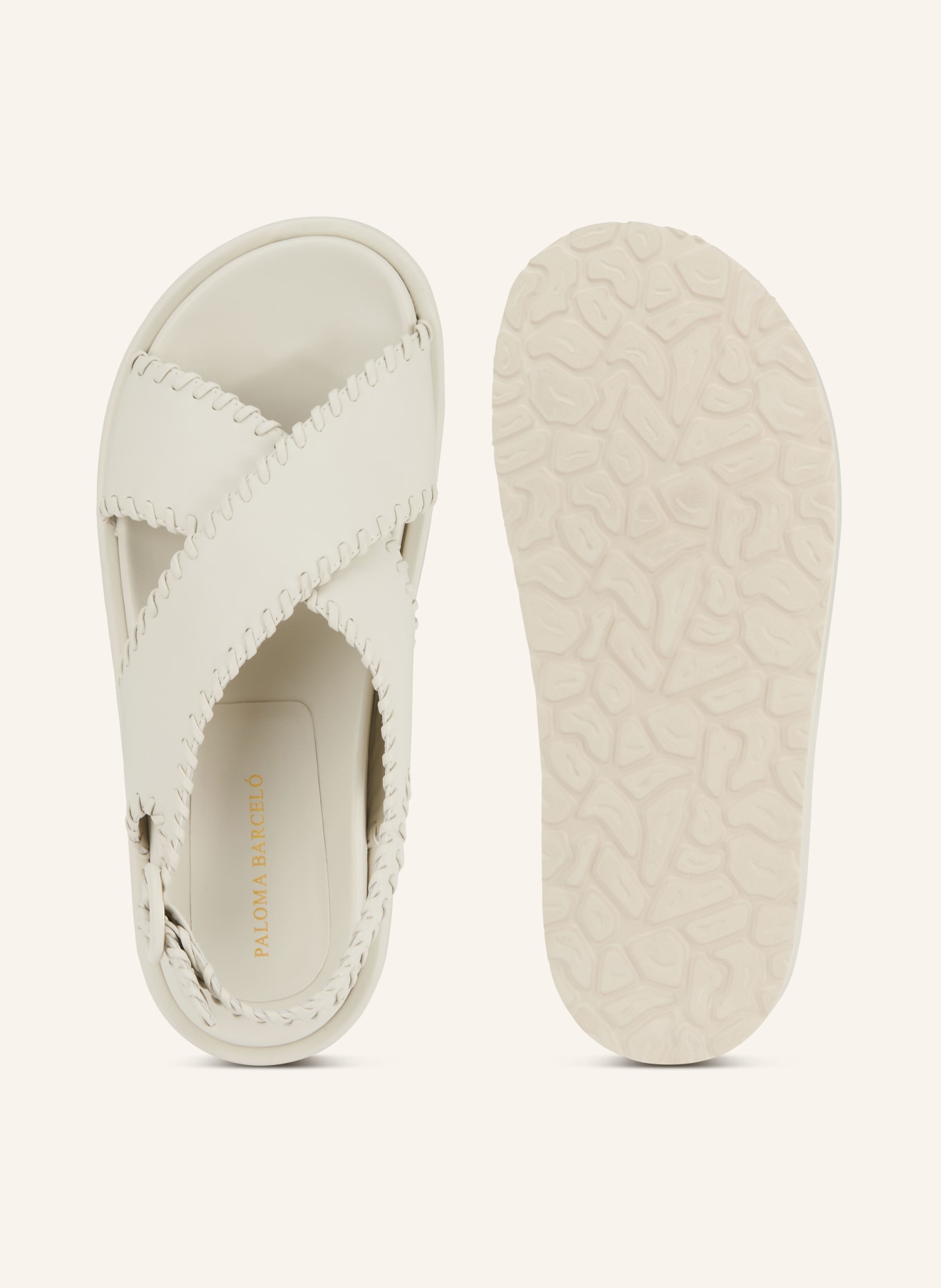 PALOMA BARCELÓ Plateau-Sandalen URSULA: ECRU