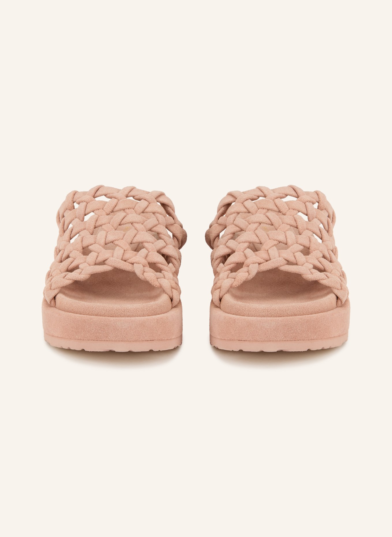 PALOMA BARCELÓ NADIRA platform mules: SALMON