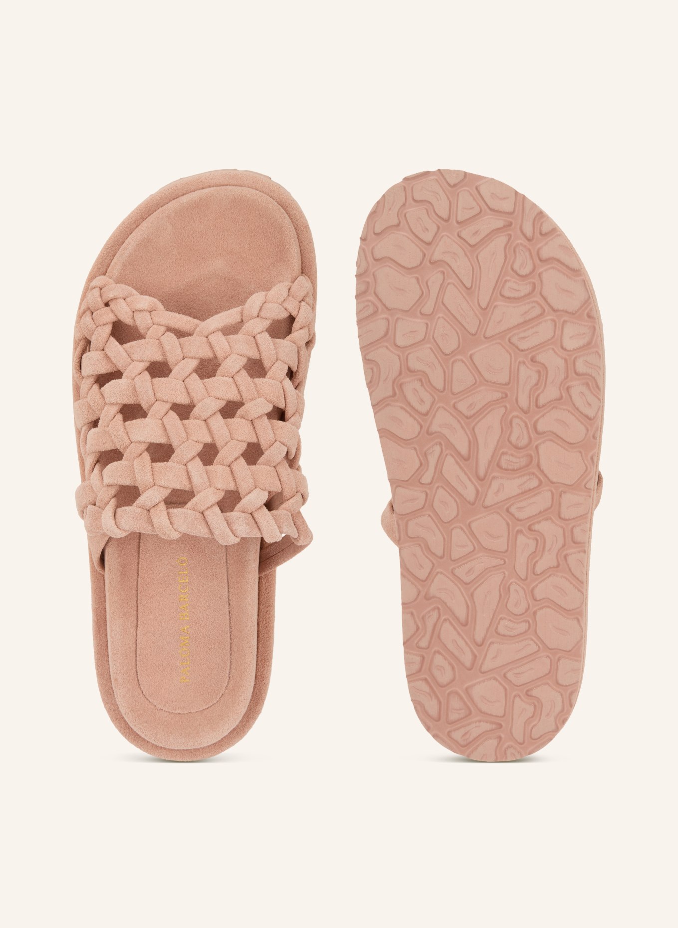 PALOMA BARCELÓ NADIRA platform mules: SALMON