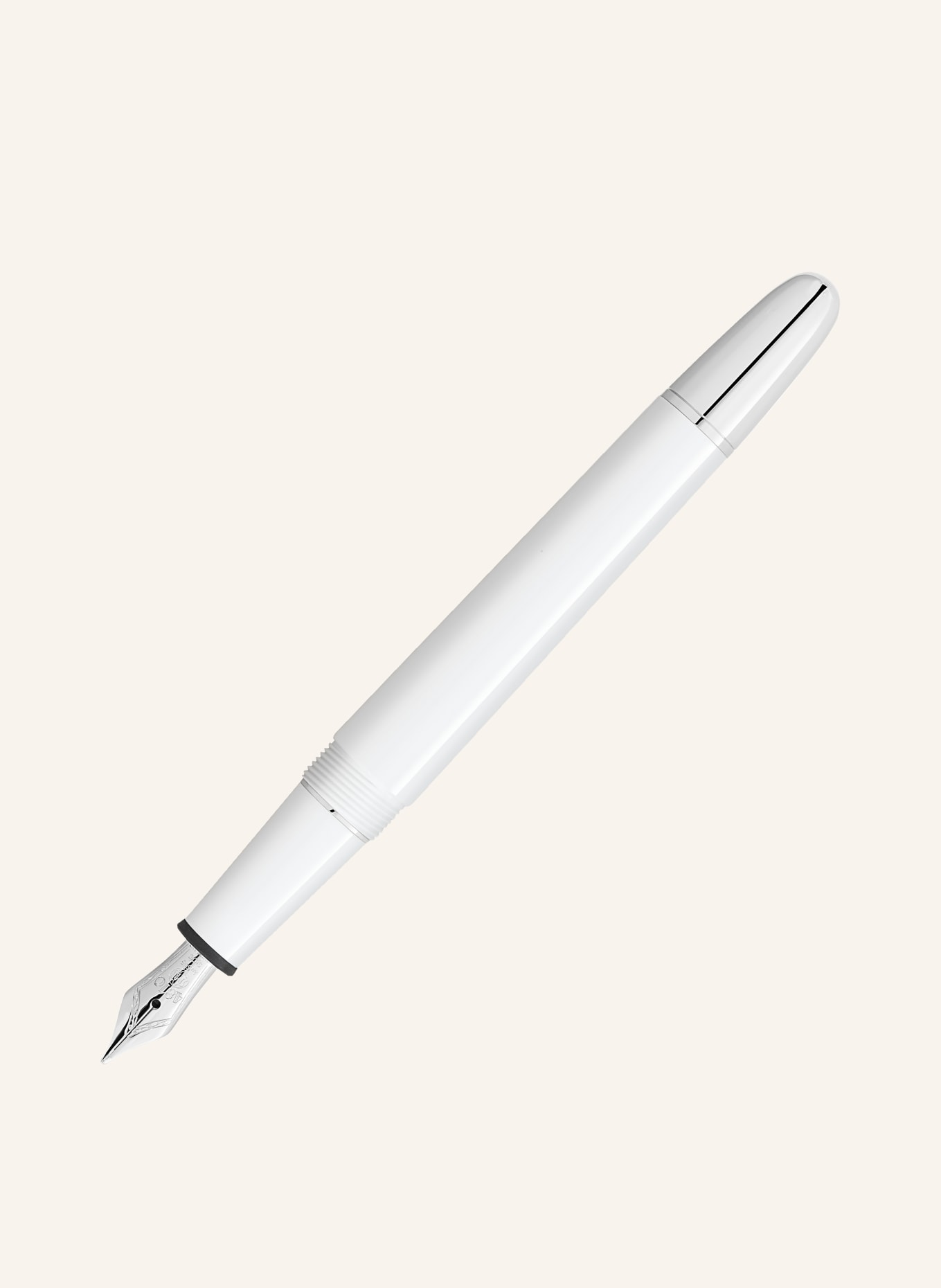 MONTBLANC Vulpen MEISTERSTÜCK WHITE CLASSIQUE: WIT / ZWART