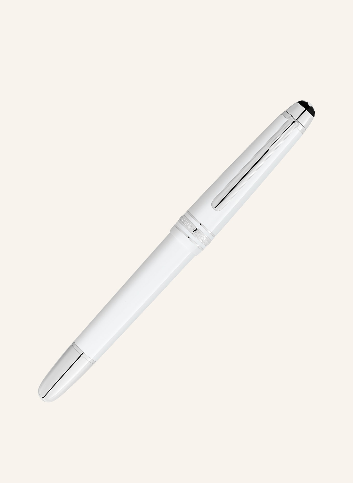MONTBLANC Vulpen MEISTERSTÜCK WHITE CLASSIQUE: WIT / ZWART