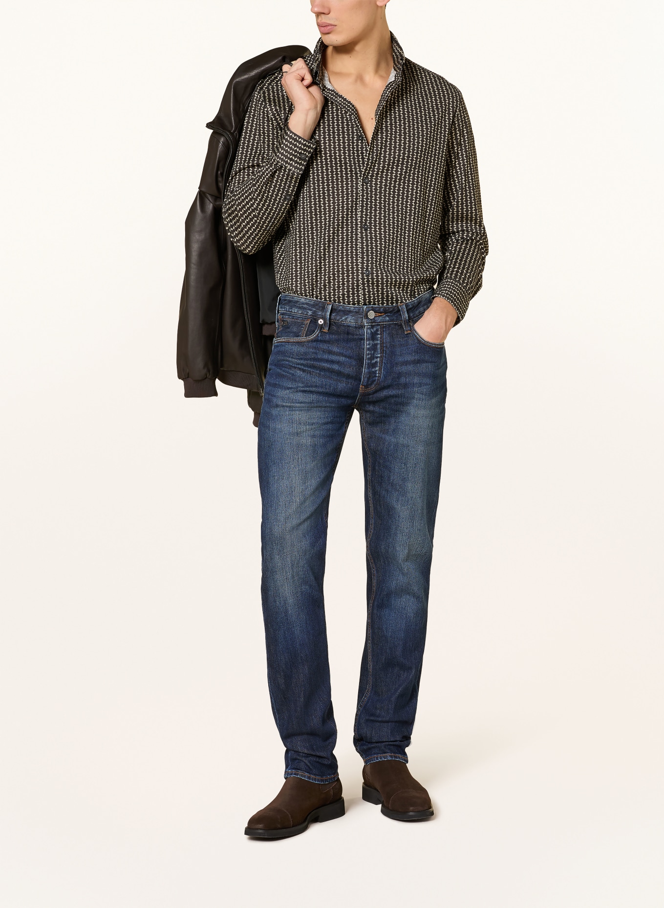 EMPORIO ARMANI Jeans Slim Fit: MB001 BLUE DENIM