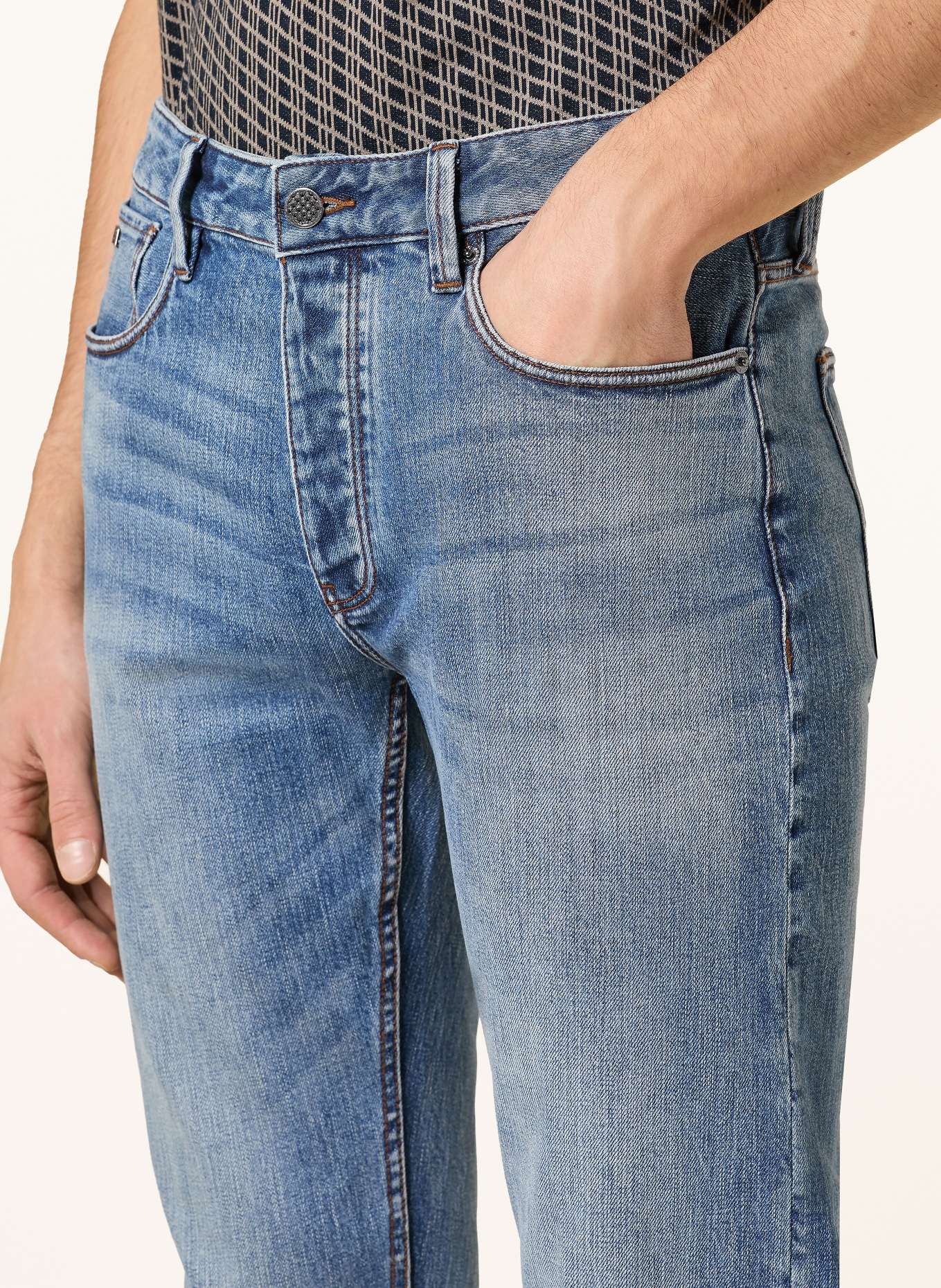 EMPORIO ARMANI Jeans Slim Fit: MB002 Medium Blue Denim