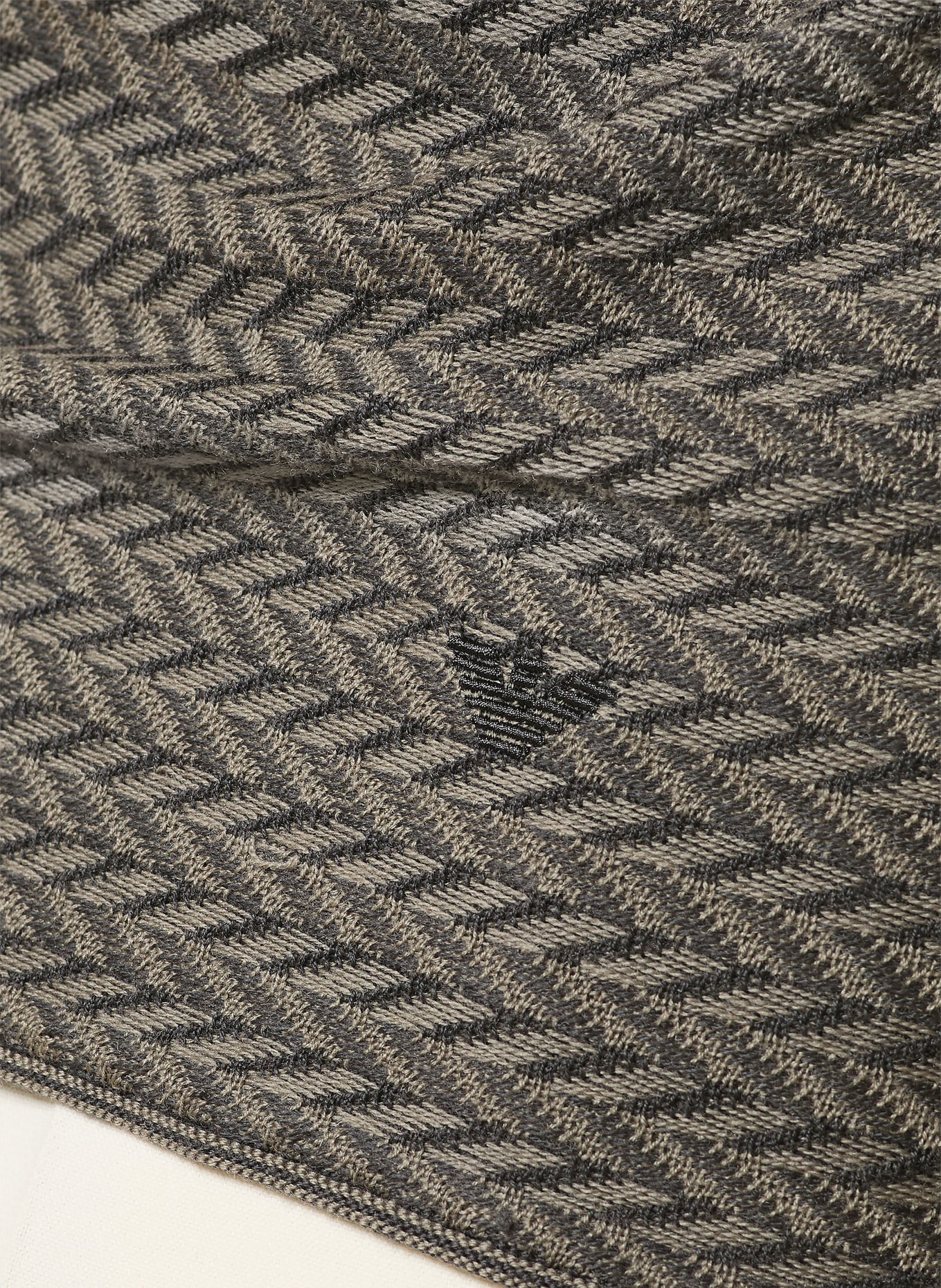 EMPORIO ARMANI Pullover: TAUPE / DUNKELGRAU