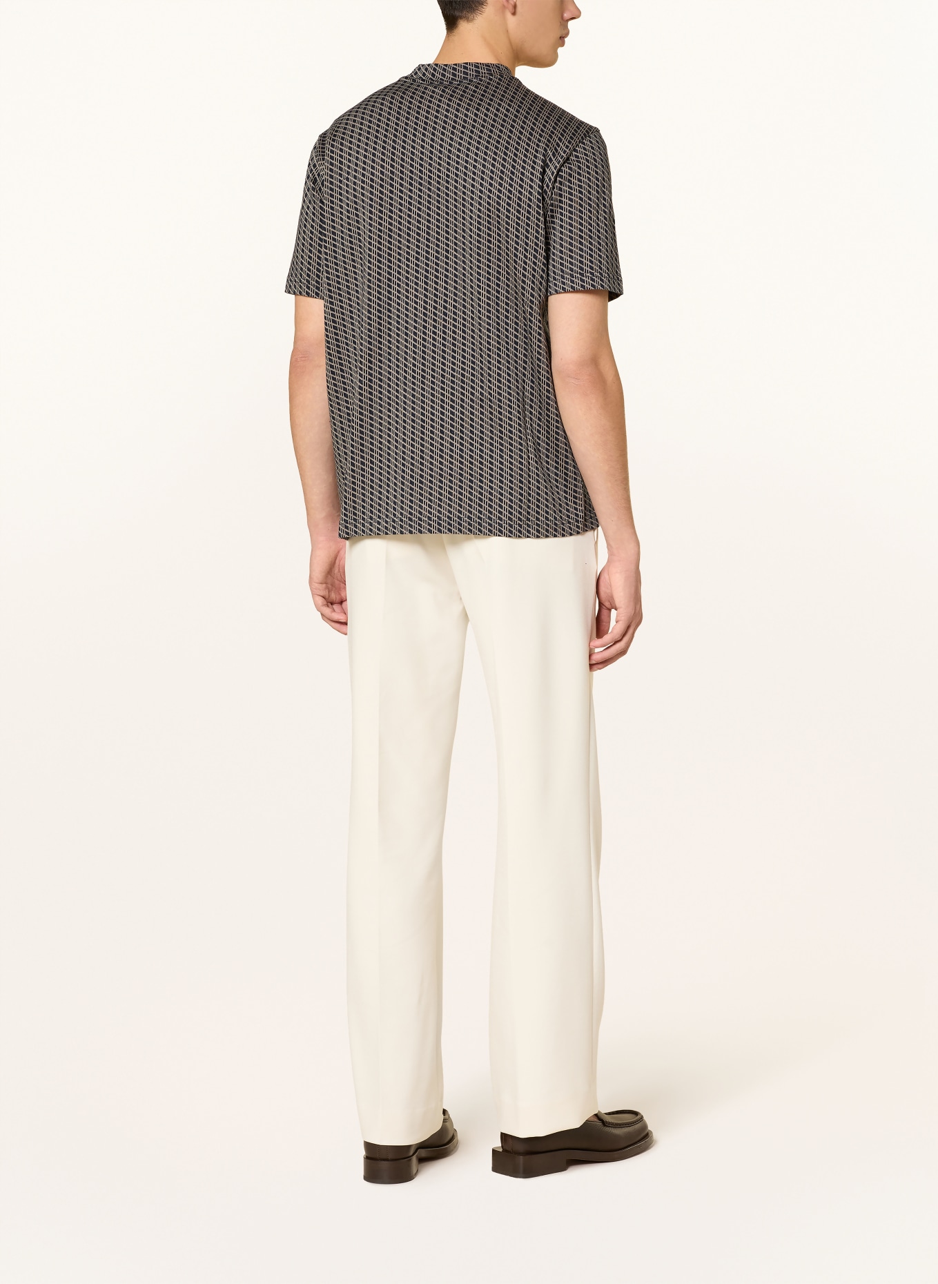 EMPORIO ARMANI T-Shirt: DUNKELBLAU / BEIGE