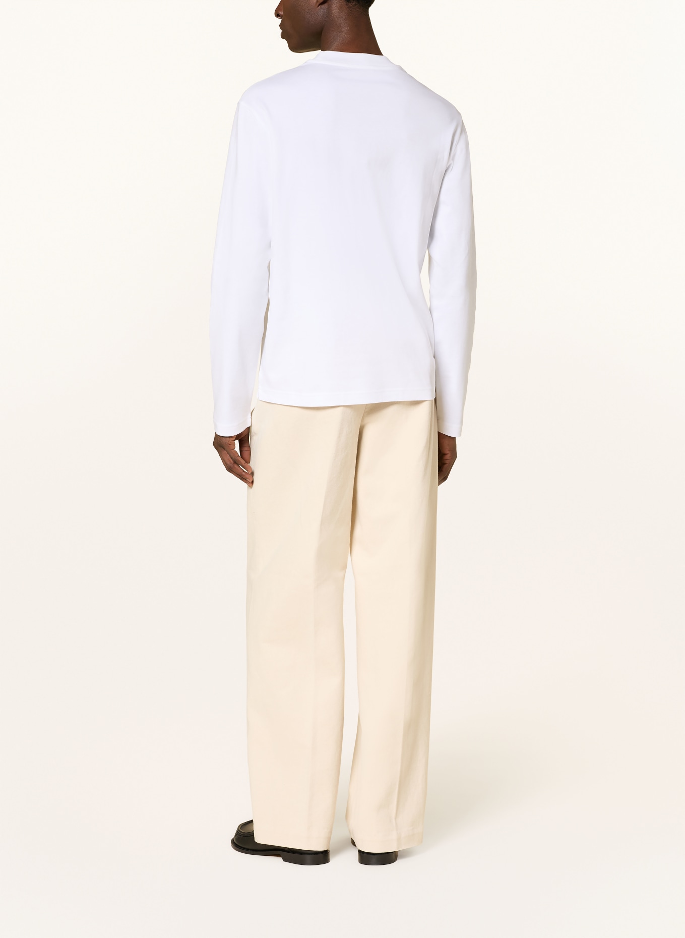 EMPORIO ARMANI Longsleeve: WEISS / SCHWARZ