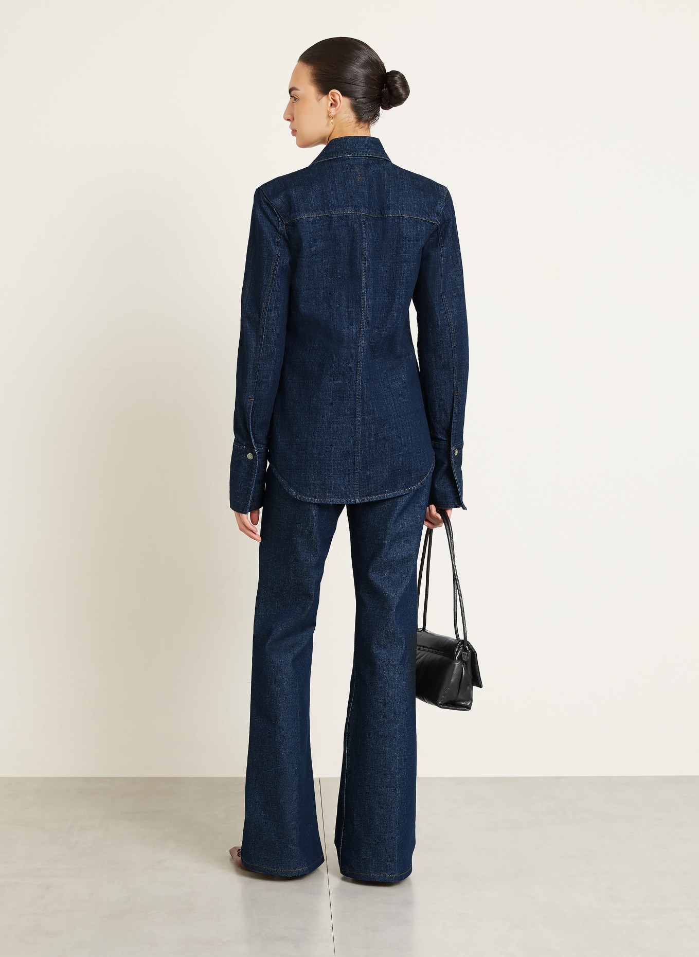 AMI PARIS Jeans-Overshirt: DUNKELBLAU