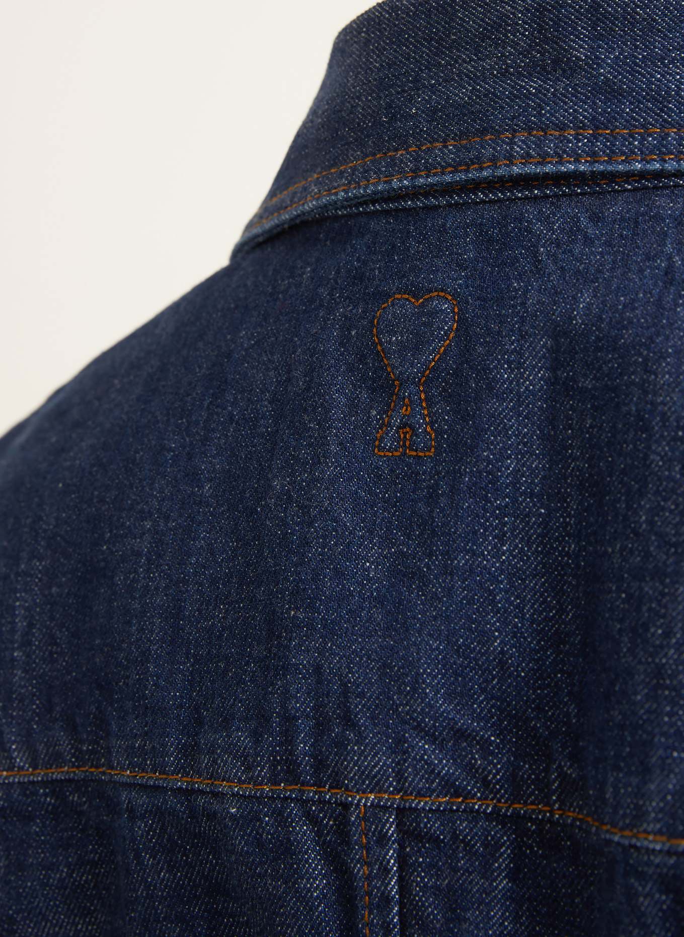 AMI PARIS Jeans-Overshirt: DUNKELBLAU