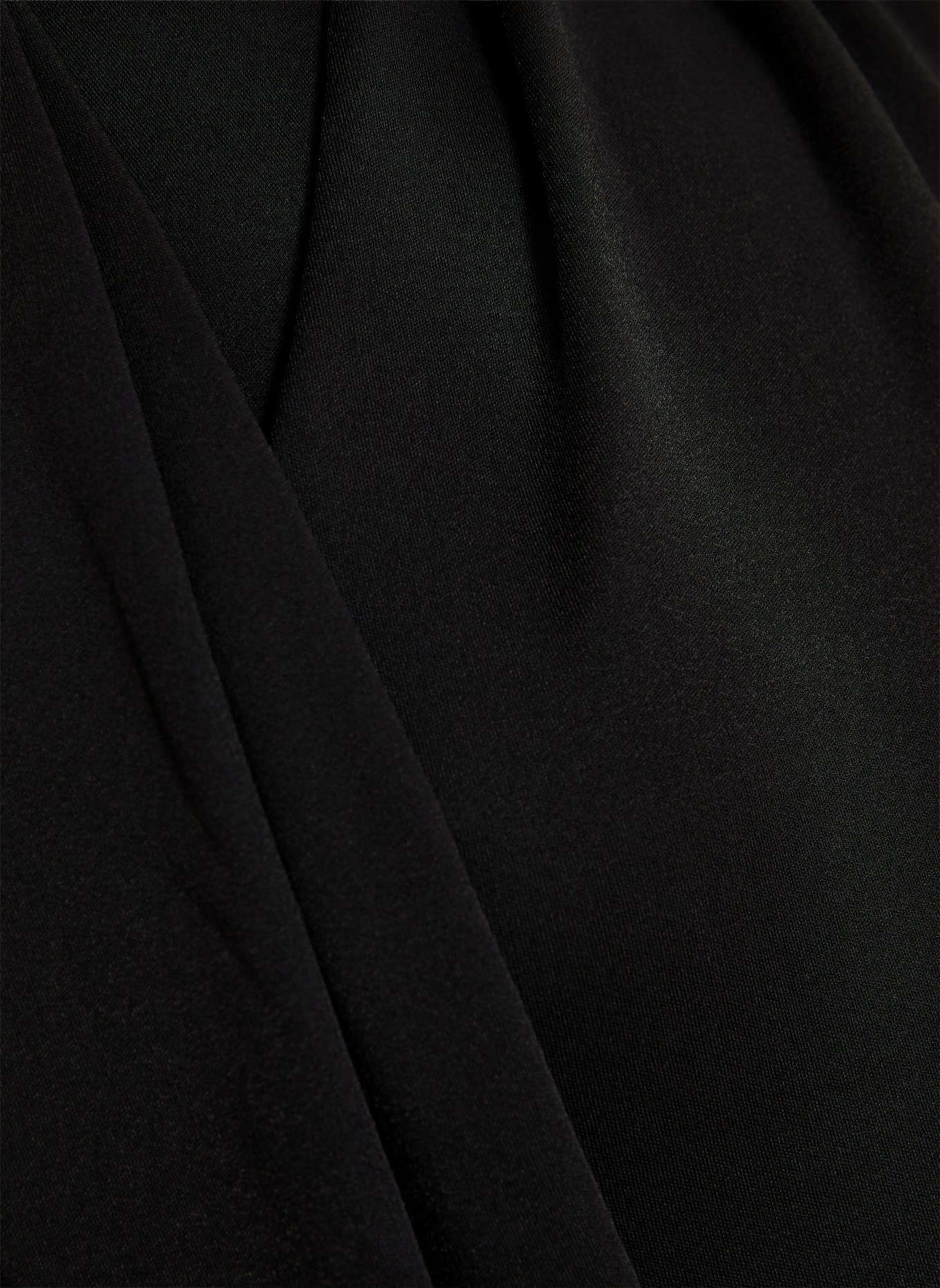 AMI PARIS Jerseykleid mit Schluppe: SCHWARZ