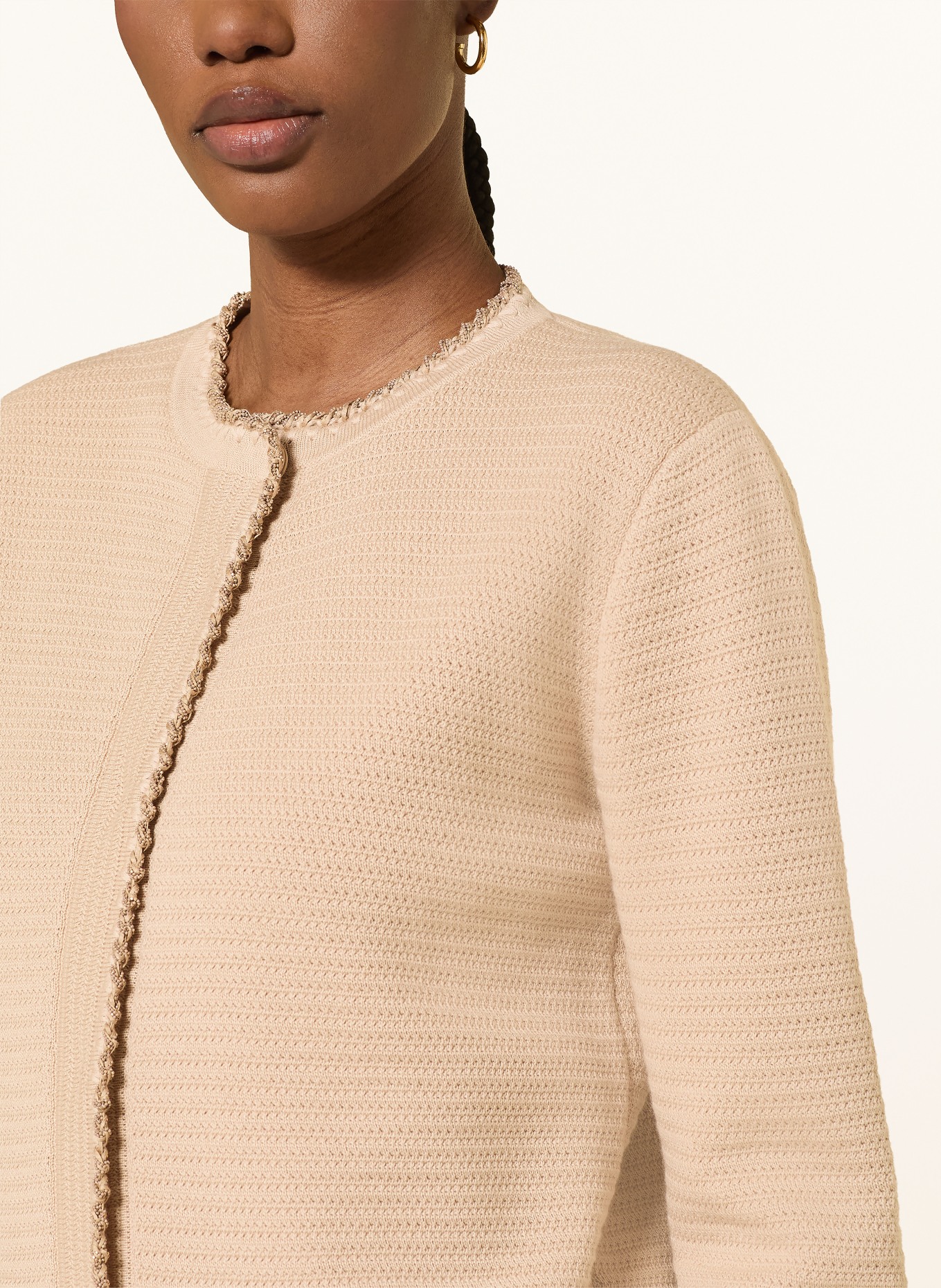 FABIANA FILIPPI Svetr s třpytivou přízí: BÉŽOVÁ