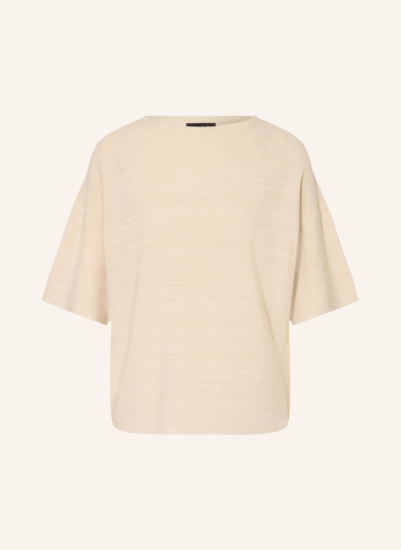 FABIANA FILIPPI Strickshirt mit Glitzergarn: CREME