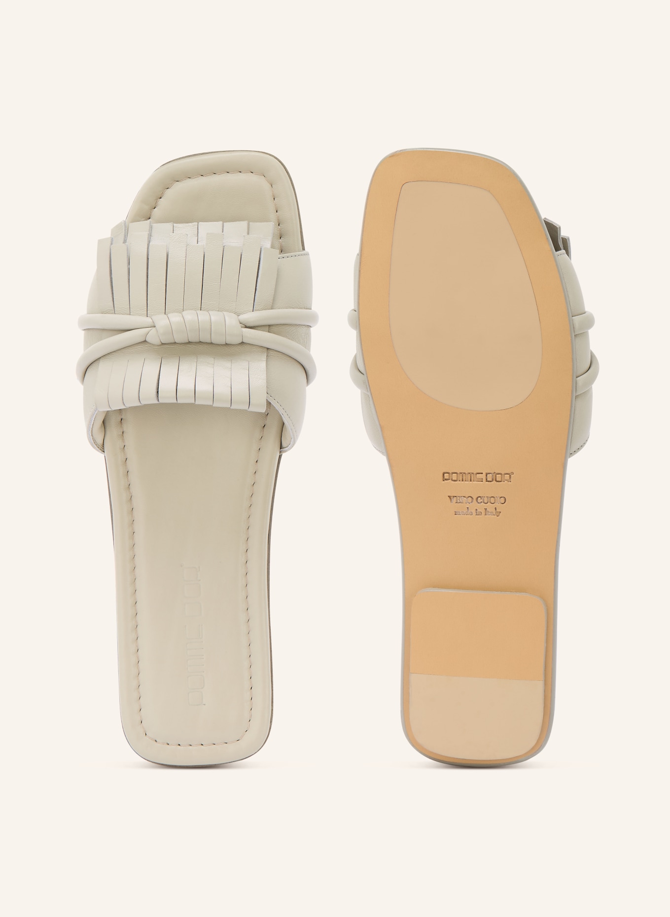 POMME D'OR Klapki MILEY: KREMOWY