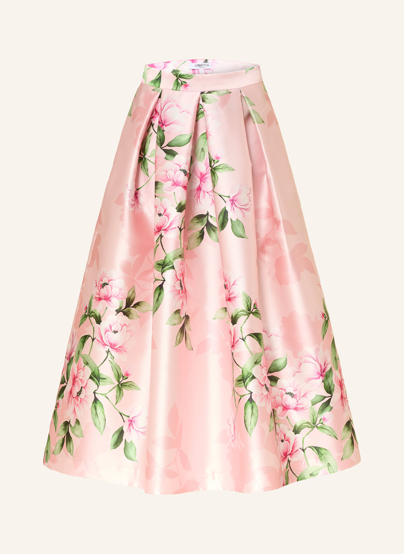 LUNATICA MILANO Satinrock: ROSA / PINK / GRÜN