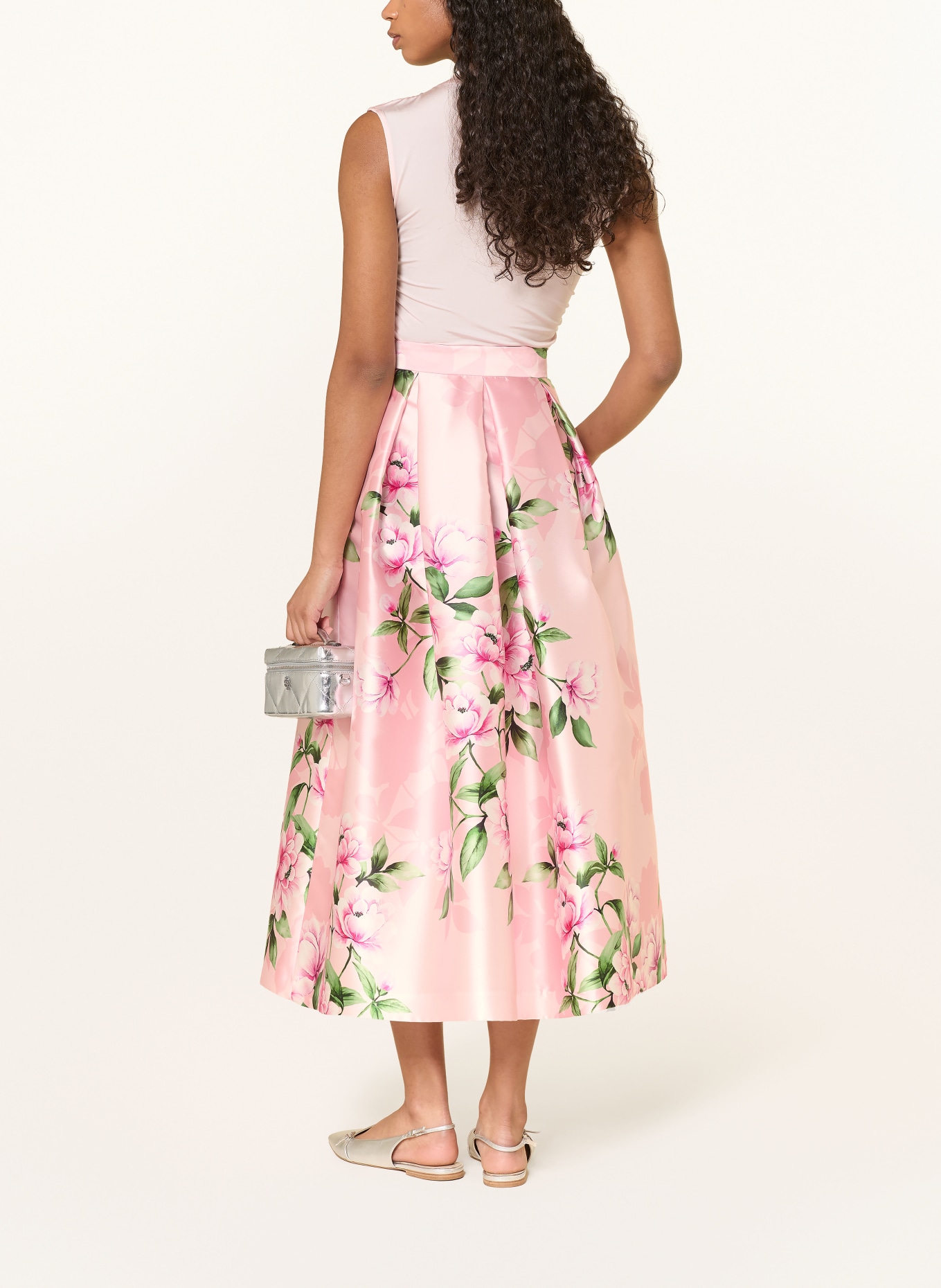 LUNATICA MILANO Satinrock: ROSA / PINK / GRÜN